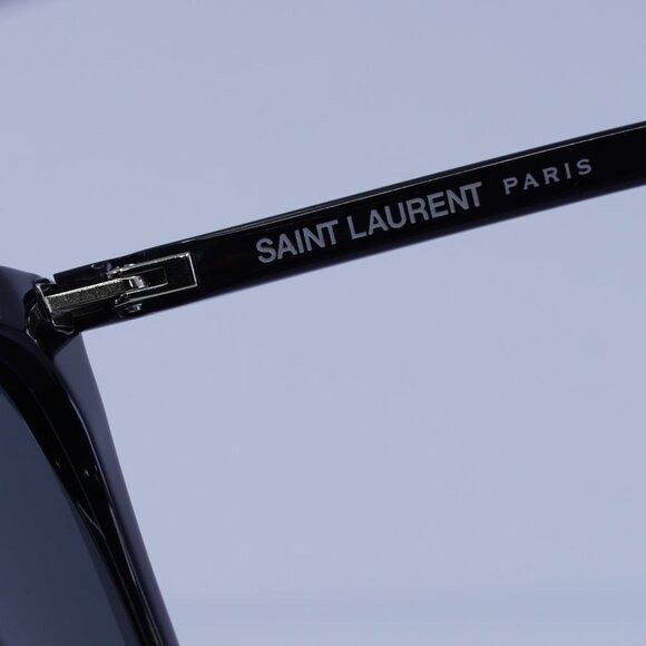 Saint Laurent Paris Saint Laurent SL 214 KATE THIN 001 Sunglasses Black Cat Eye Size ONE SIZE - 9 Thumbnail
