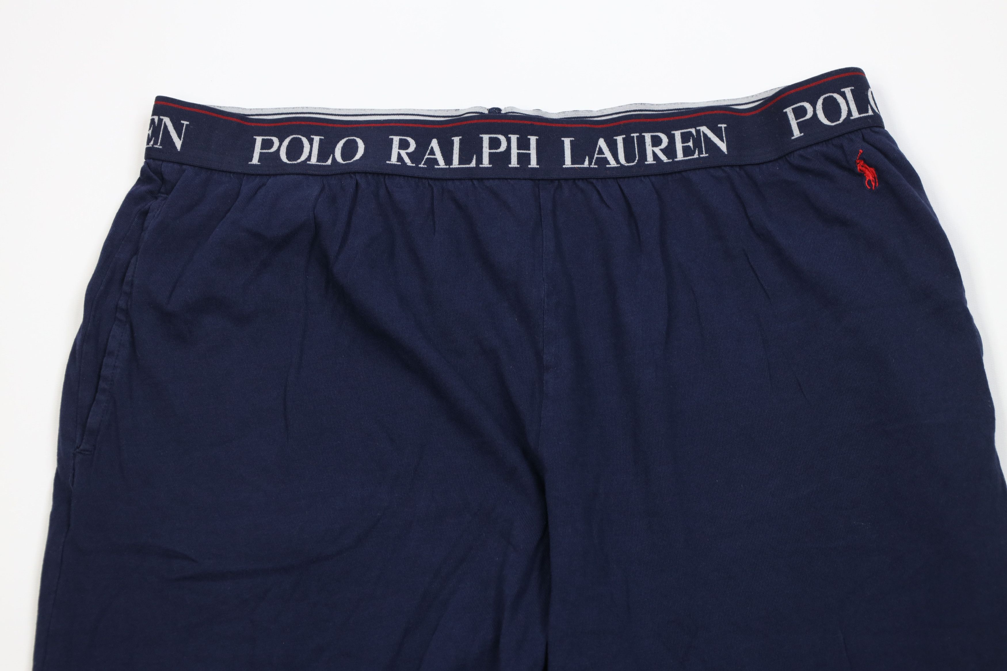 Polo Ralph Lauren Vintage Y2K Ralph Lauren Wide Leg Pajama Pants Navy Blue Size US 38 / EU 54 - 2 Thumbnail