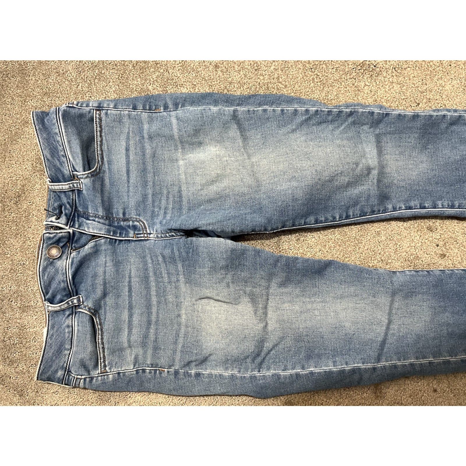 American Eagle Outfitters American Eagle Blue Super Stretch Low Rise Jegging Pants 8 Regular Solid Jeans Womens Vintage or 8 Regular Blue Jegging Stretch Denim Size 30" / US 8 / IT 44 - 4 Thumbnail