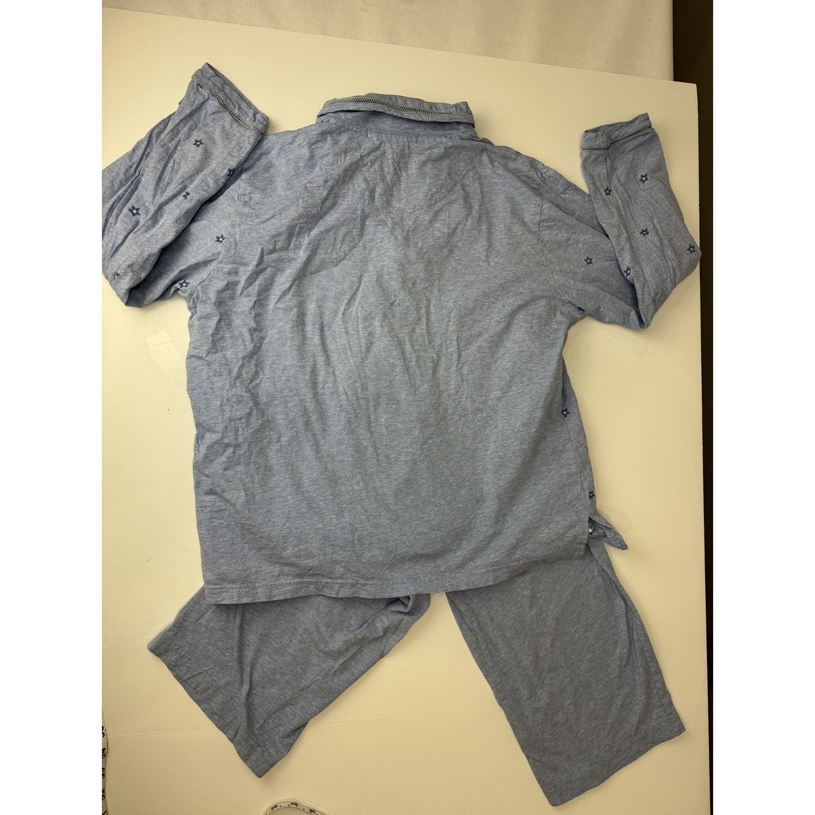 Other Charter Club Women's Pajamas Set 100% Cotton Blue Medium Size ONE SIZE - 5 Thumbnail