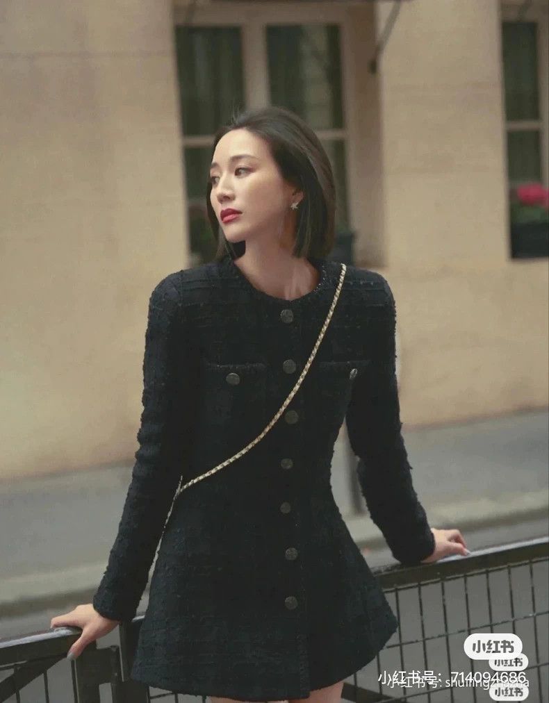 Chanel Chanel 23S black glitter skirt tweed waist skirt dress Size S / US 4 / IT 40 - 3 Thumbnail