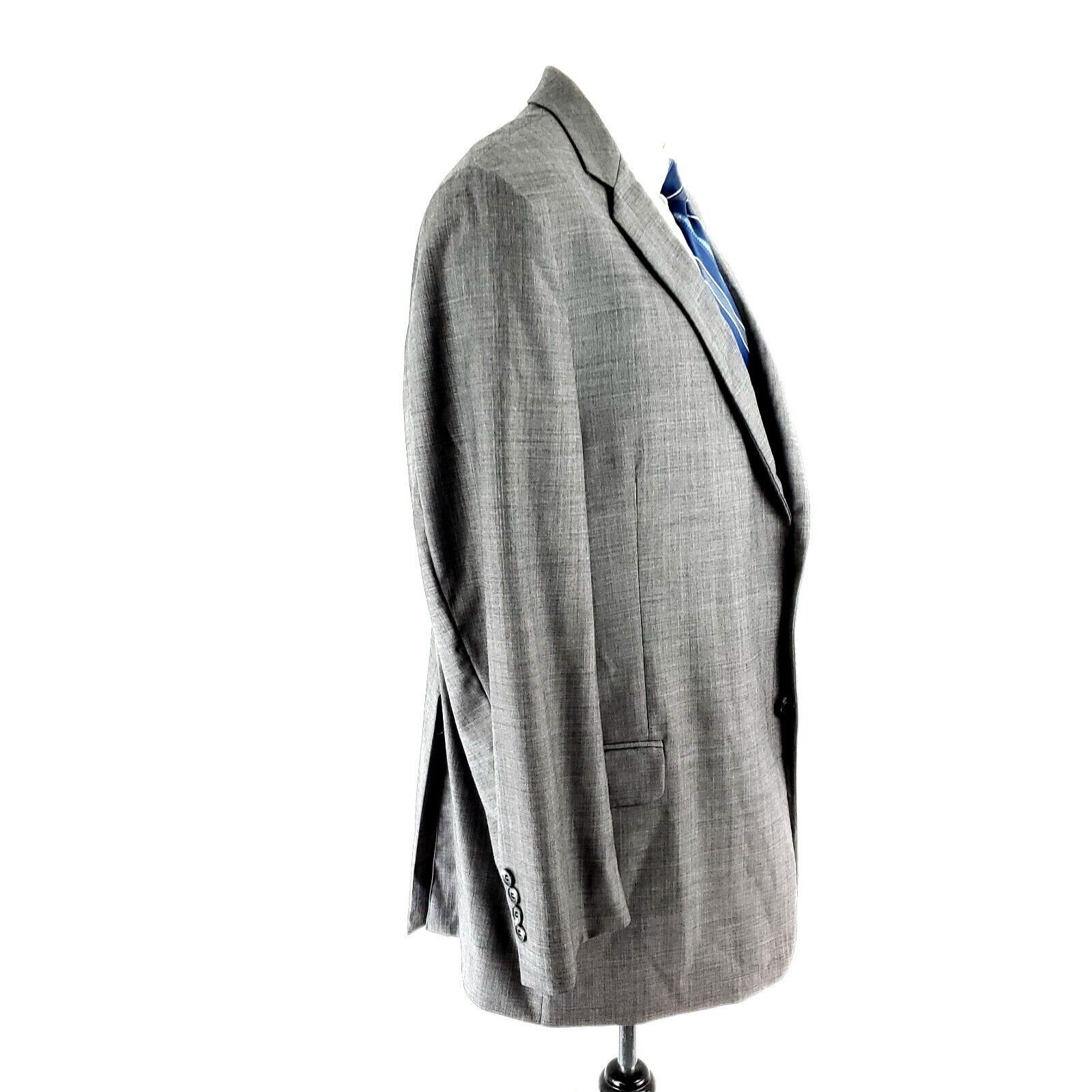 Joseph Abboud Joseph Abboud Tellegno 1900 Super 120s Wool 2 Button Blazer Size 44R - 6 Thumbnail