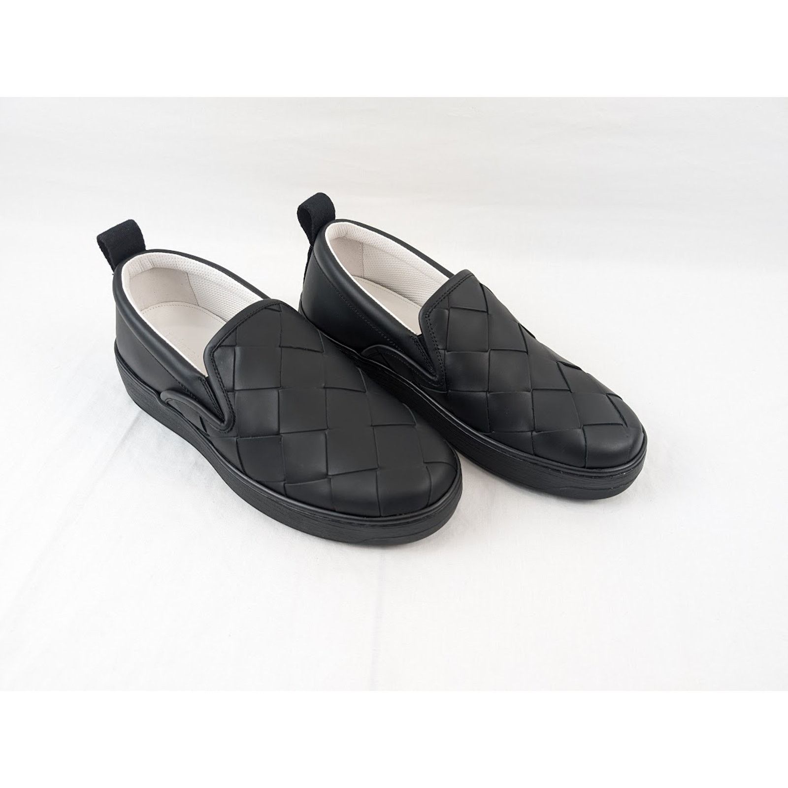 Bottega Veneta o1rshd1 Bolt Calf Intrecciato Sneakers in Nero Size US 7.5 / EU 40-41 - 13 Thumbnail