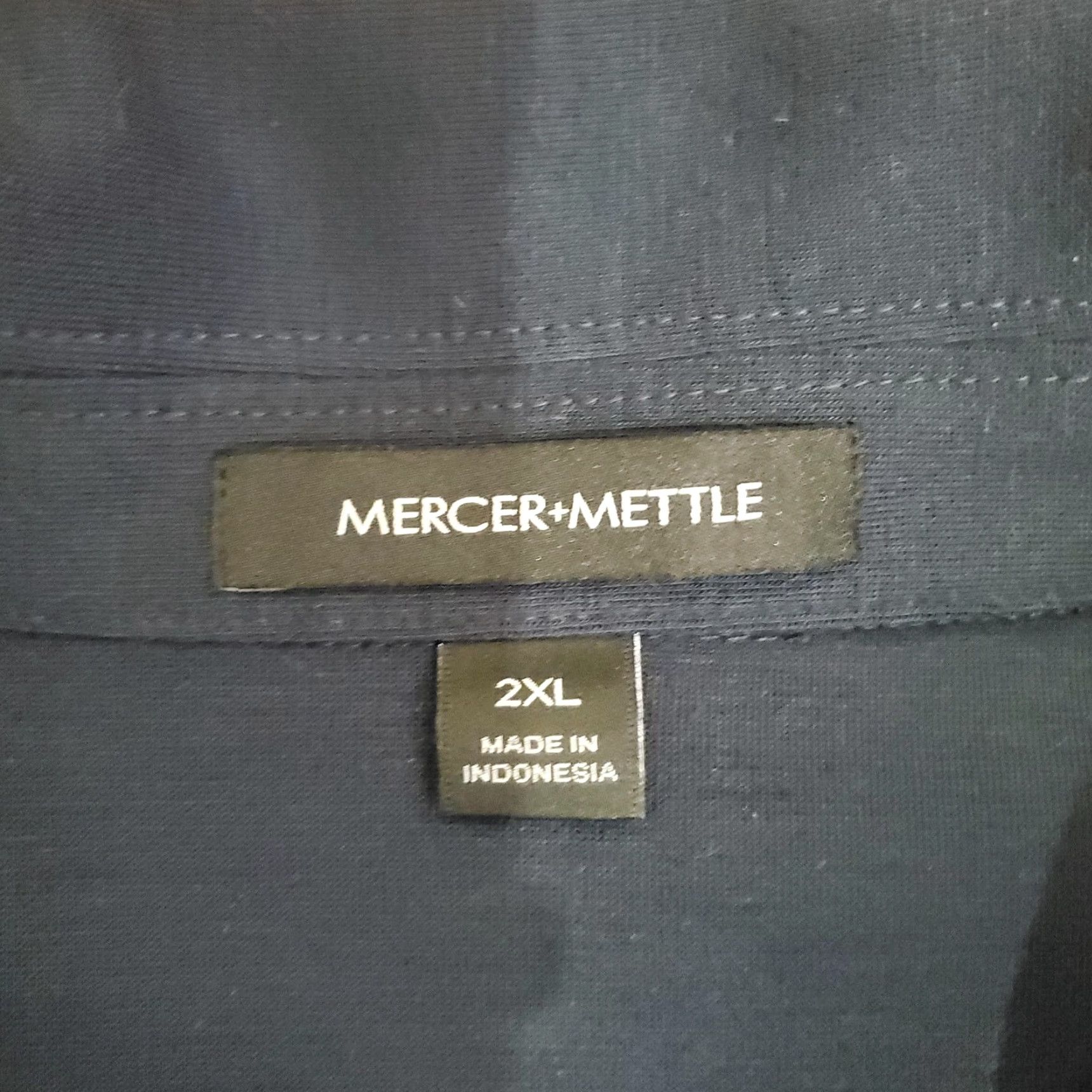 Vintage Mercer+Mettle Jacket Mens 2XL Blue Snap Front Shirt Jacket Galaxy Home Workwear Size US XXL / EU 58 / 5 - 7 Thumbnail