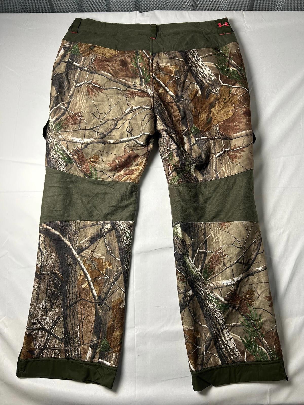 Under Armour Rare Under Armour Fleece Lined Real Tree Camo Cargo Trousers Size US 39 - 9 Thumbnail