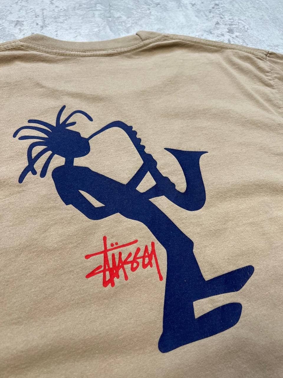 Stussy Vintage Stussy Saxophone Vintage T-Shirt Big Logo Size US L / EU 52-54 / 3 - 5 Thumbnail