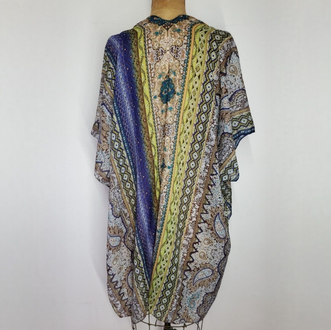 Jessica McClintock Jessica McClintock Scarf Shawl Wrap Cardigan Indigo Olive Size ONE SIZE - 4 Thumbnail