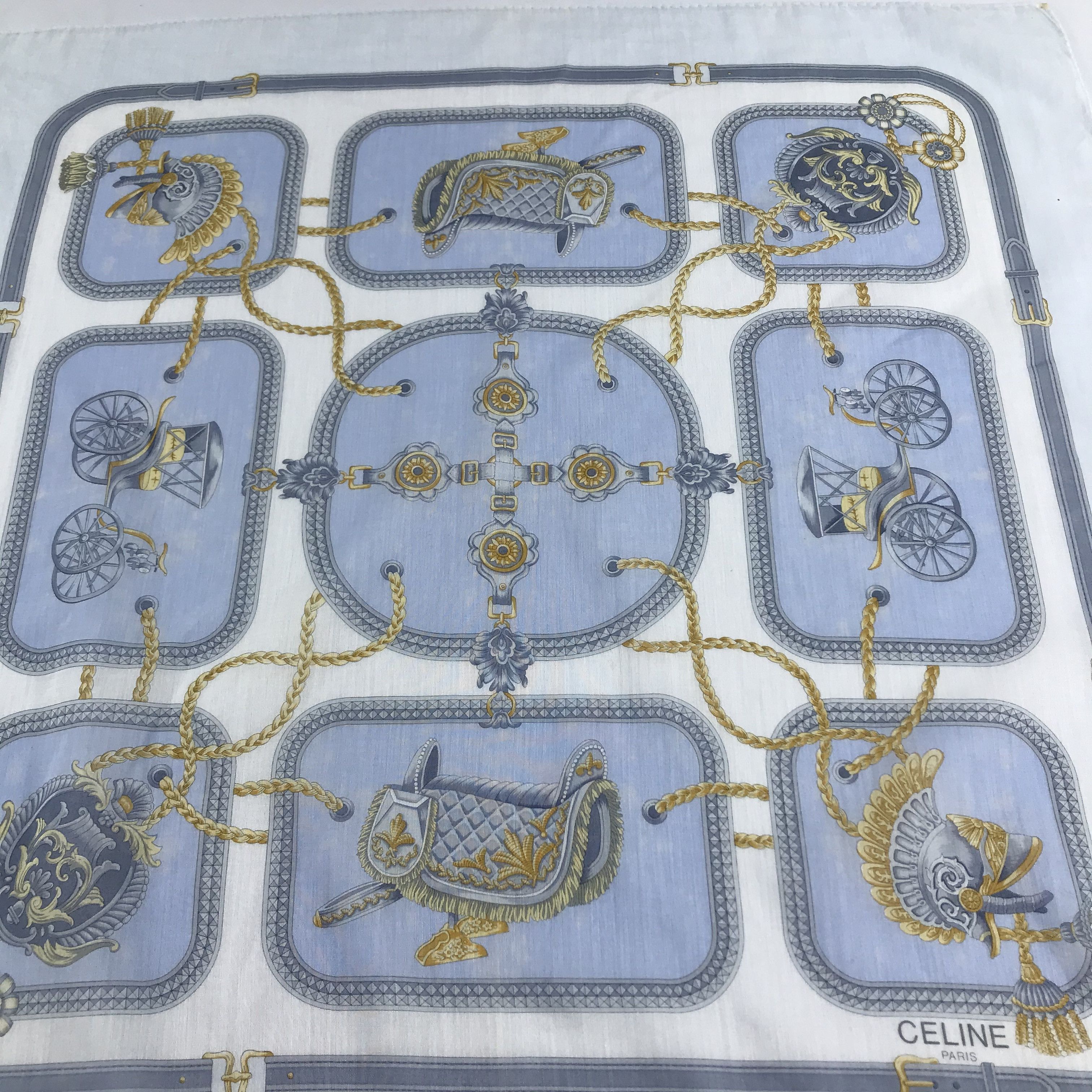 Celine Celine Handkerchief Neckerchief Bandana H1073 Size ONE SIZE - 9 Thumbnail