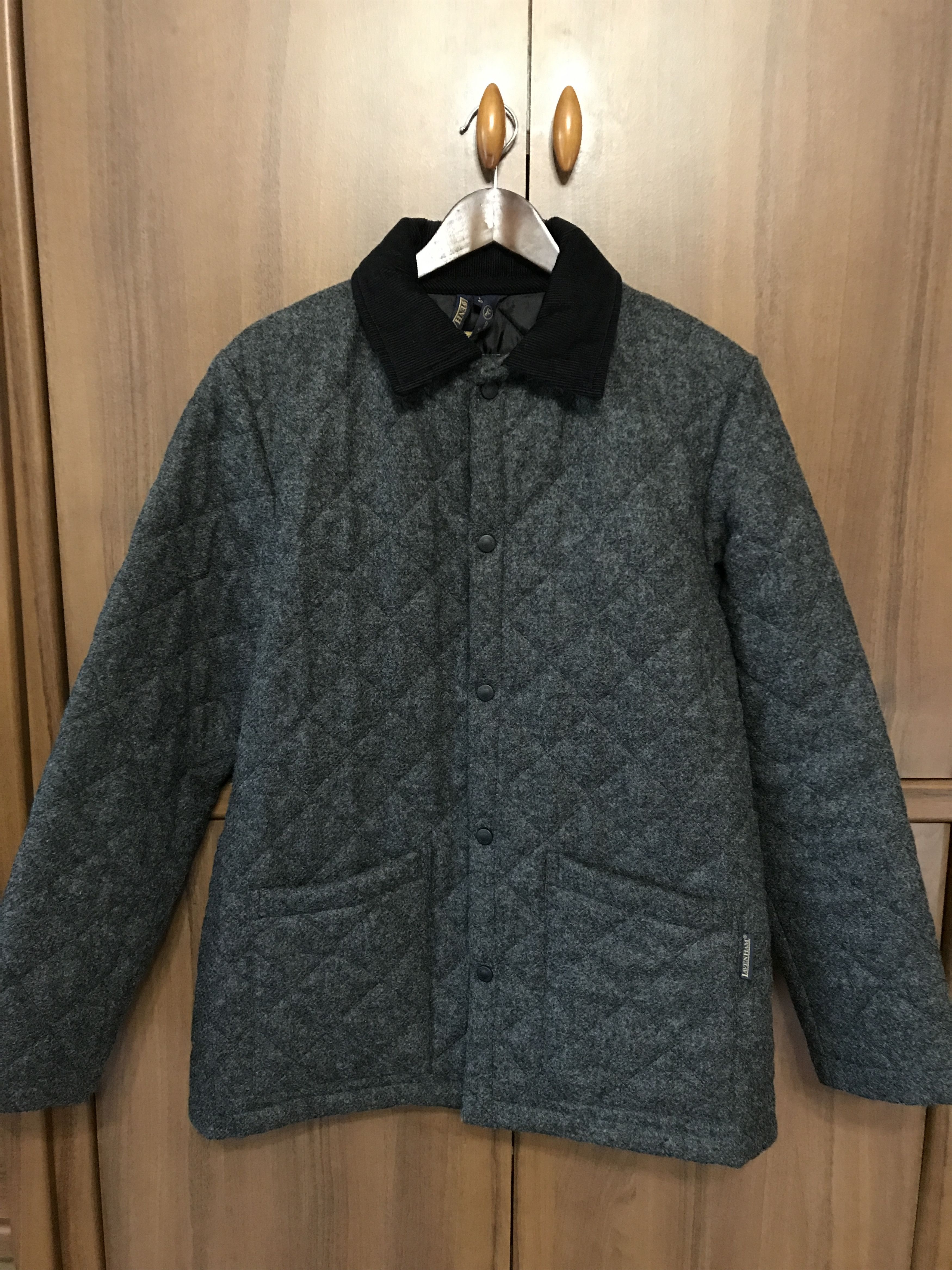 Japanese Brand Lavenham Quilted Wool Bomber Jacket Barbour Burberry Polo Size US M / EU 48-50 / 2 - 2 Thumbnail