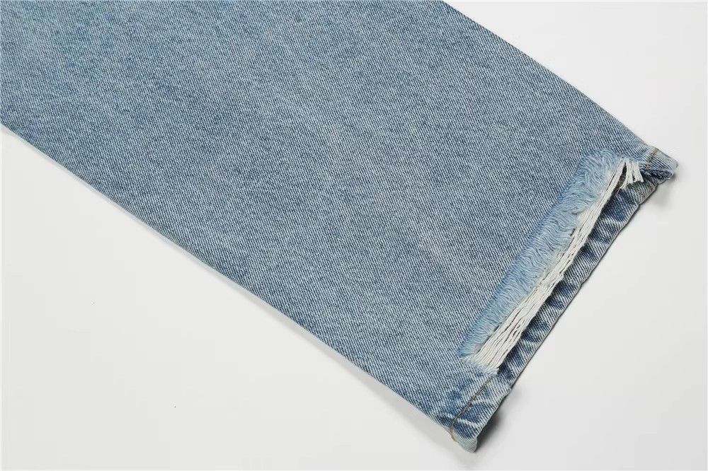 Japanese Brand × Jean Solid color washed distressed men's loose jeans Size US 32 / EU 48 - 5 Thumbnail