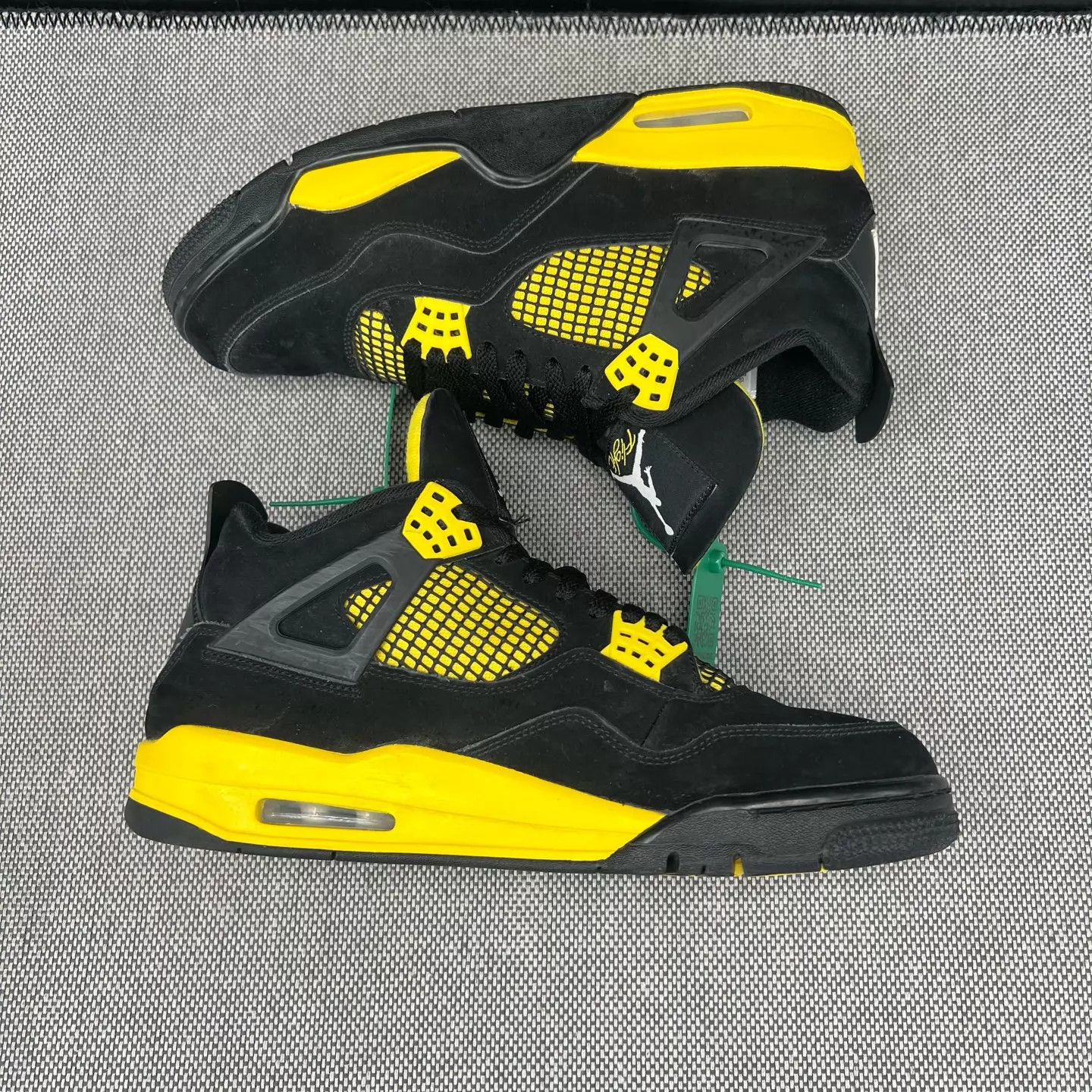 Nike Air Jordan 4 'Raijin' Black Yellow 45 Size US 11 / EU 44 - 7 Thumbnail