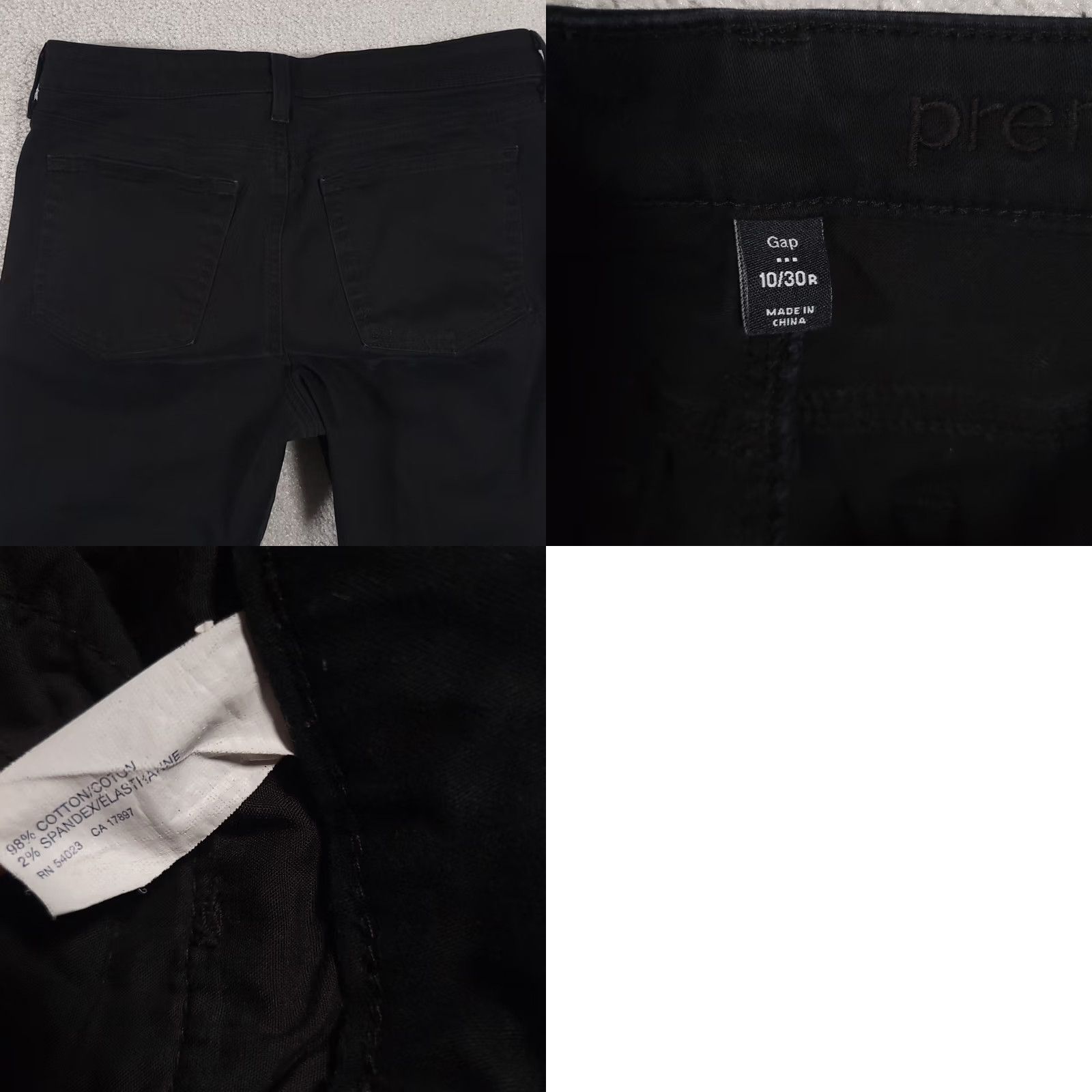 Gap Gap Jeans Women’s 10 30 Regular Black Zip Pockets Stretch Super Skinny Ankle Style Cropped Denim Mockup? Size 24" / US 00 / IT 34 - 9 Thumbnail