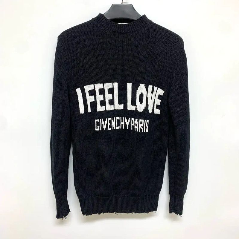 Givenchy Givenchy Black Cotton Knit Sweater for Men 0089 Size US XS / EU 42 / 0 - 1 Thumbnail