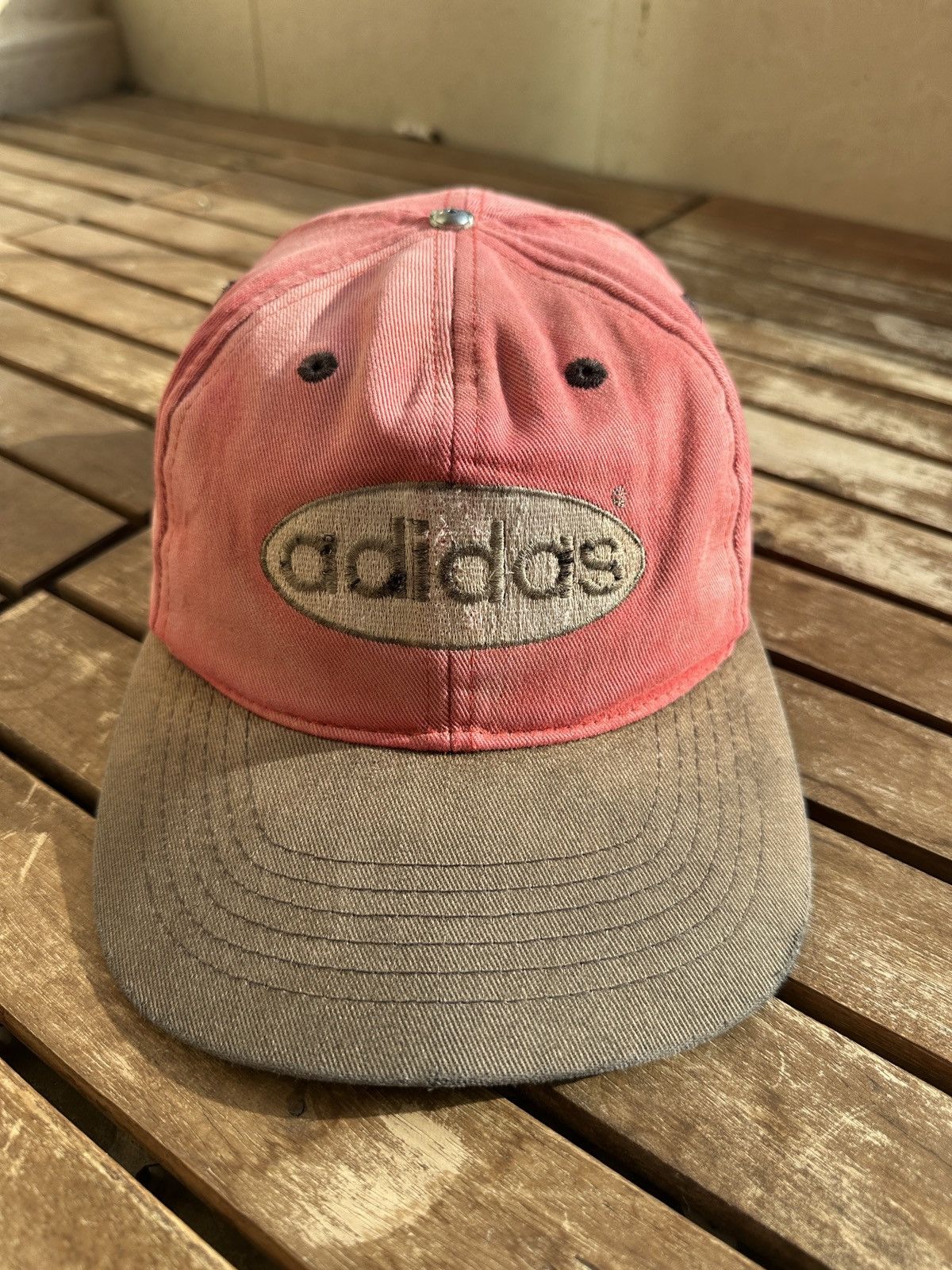 Adidas Vintage Adidas Trefoil Strapback Cap Size ONE SIZE - 1 Thumbnail