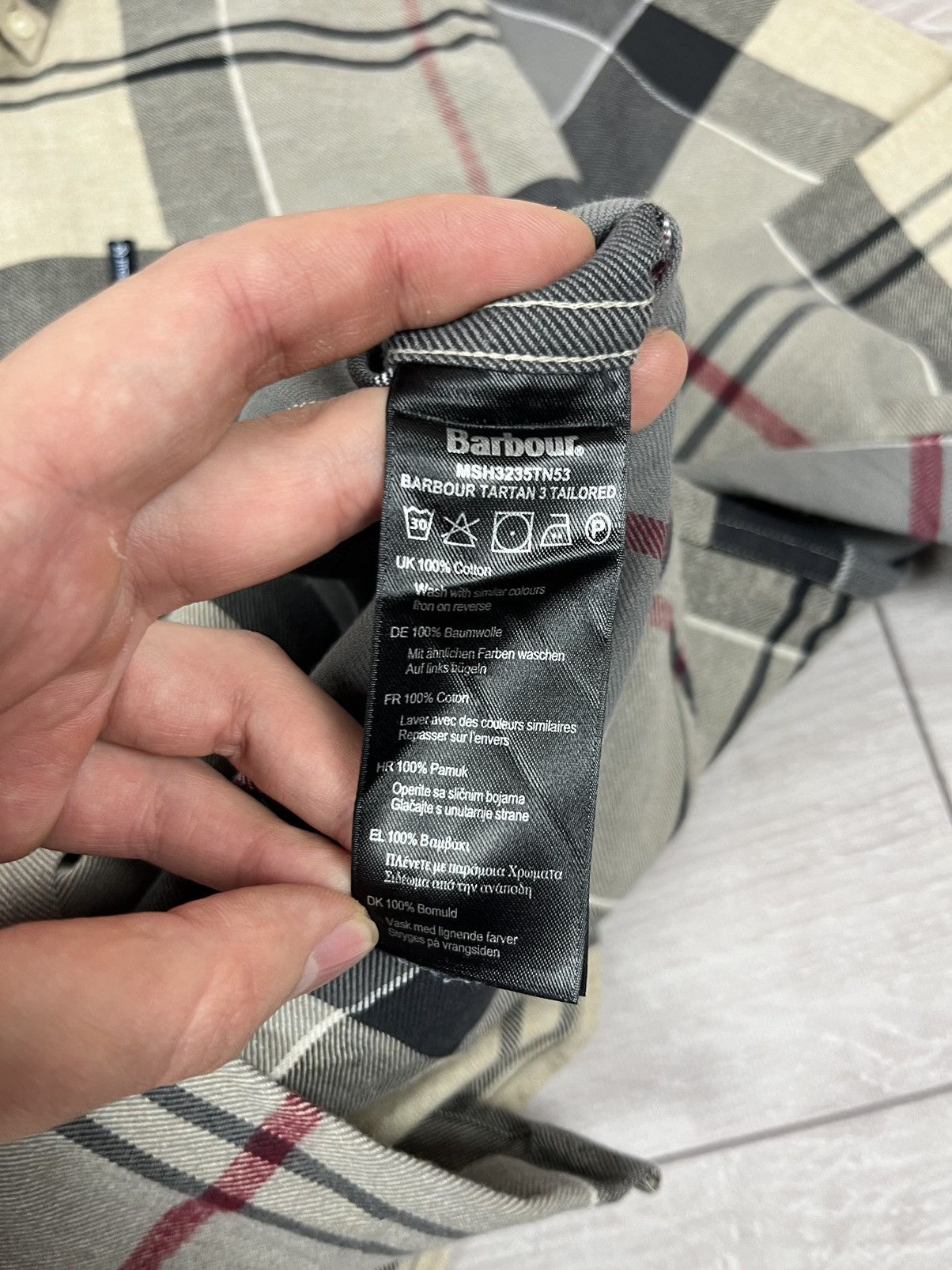 Barbour x4 Barbour Tailored Flannel Checkered Button Shirt M Size Size US M / EU 48-50 / 2 - 16 Thumbnail