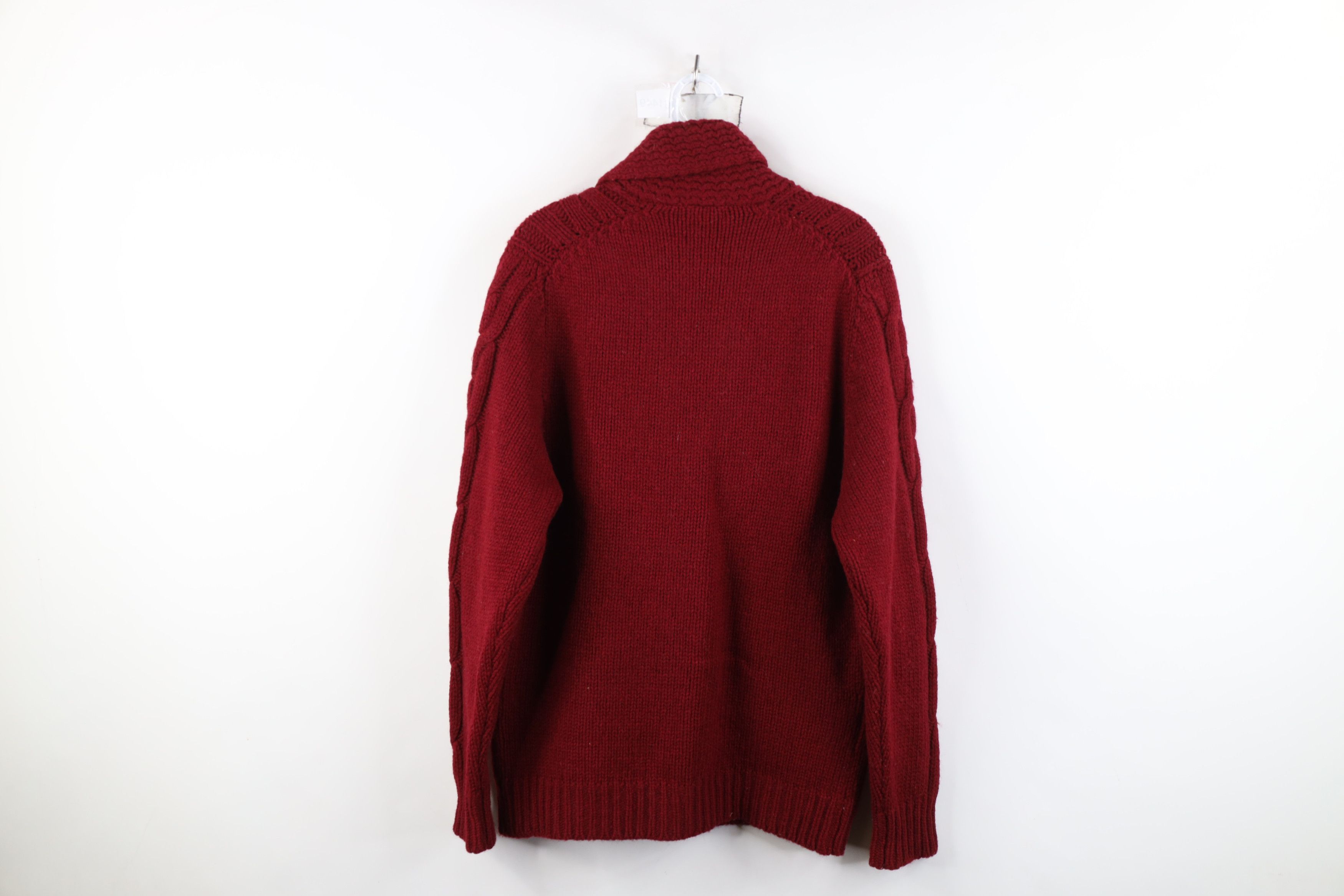 Vintage Vintage 50s 60s Streetwear Cable Shawl Cardigan Sweater USA Size US XL / EU 56 / 4 - 12 Thumbnail