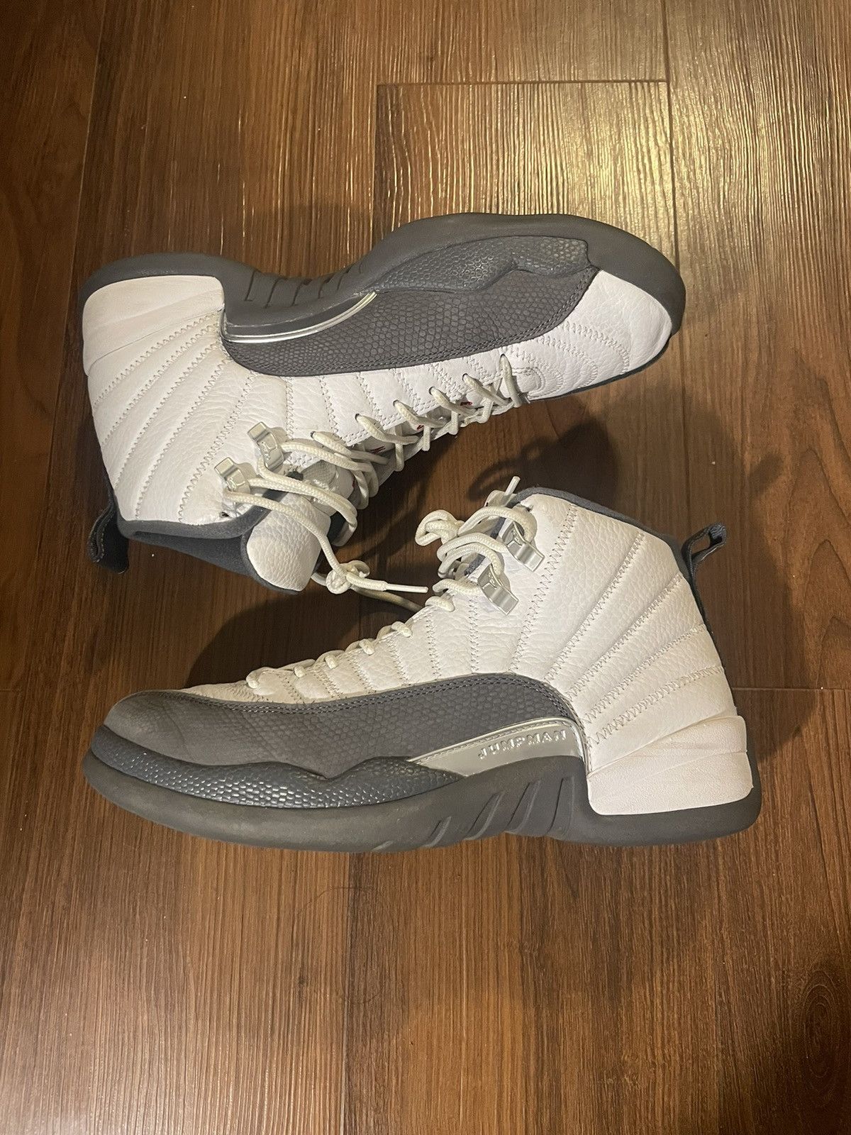 Jordan Brand × Nike White/Grey Jordan 12’s Size US 10 / EU 43 - 1 Thumbnail