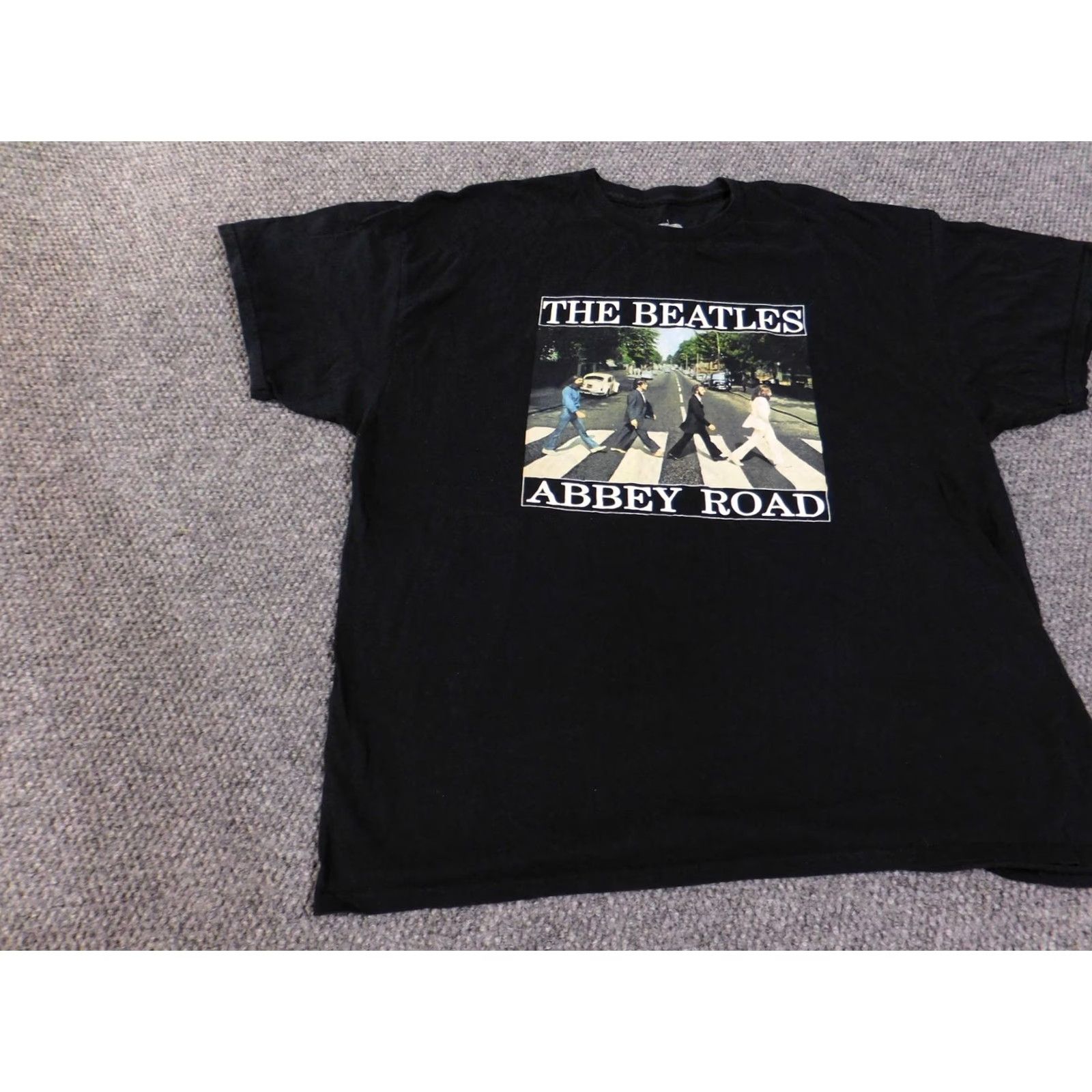 Vintage The Beatles Abbey Road Shirt Mens 2XL Black Graphic Band Tee Classic Rock Music Size US XXL / EU 58 / 5 - 3 Thumbnail