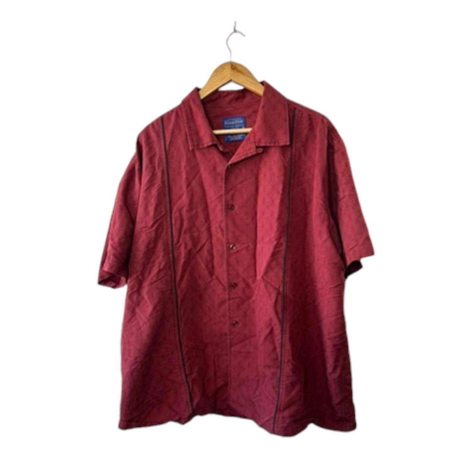 Pendleton Pendleton Red BISCAYNE Short Sleeve Button Down Men's XXL Size US XXL / EU 58 / 5 - 1 Thumbnail