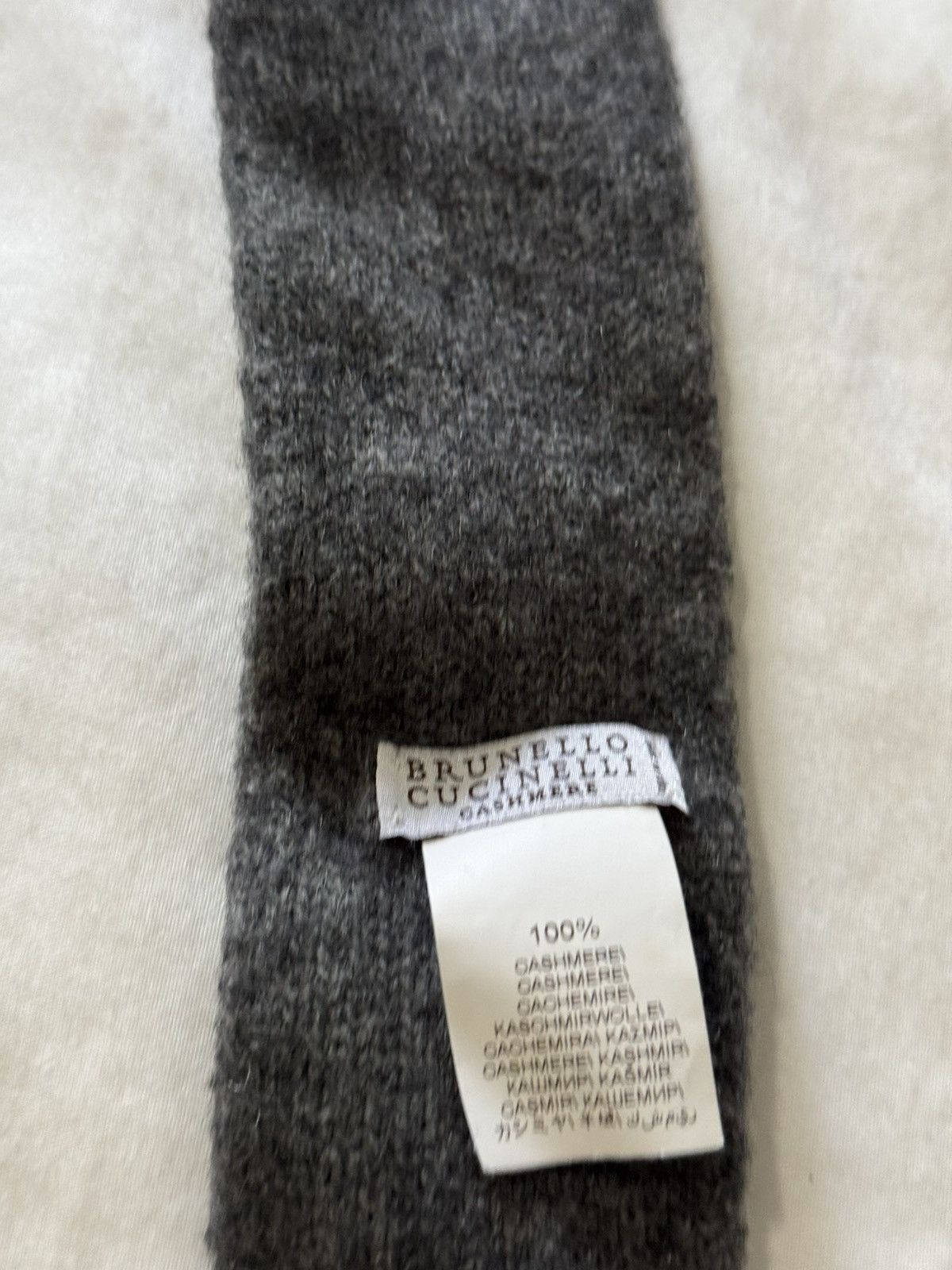 Brunello Cucinelli 100% CASHMERE - BRUNELLO CUCHINELLI TIE Size ONE SIZE - 2 Thumbnail