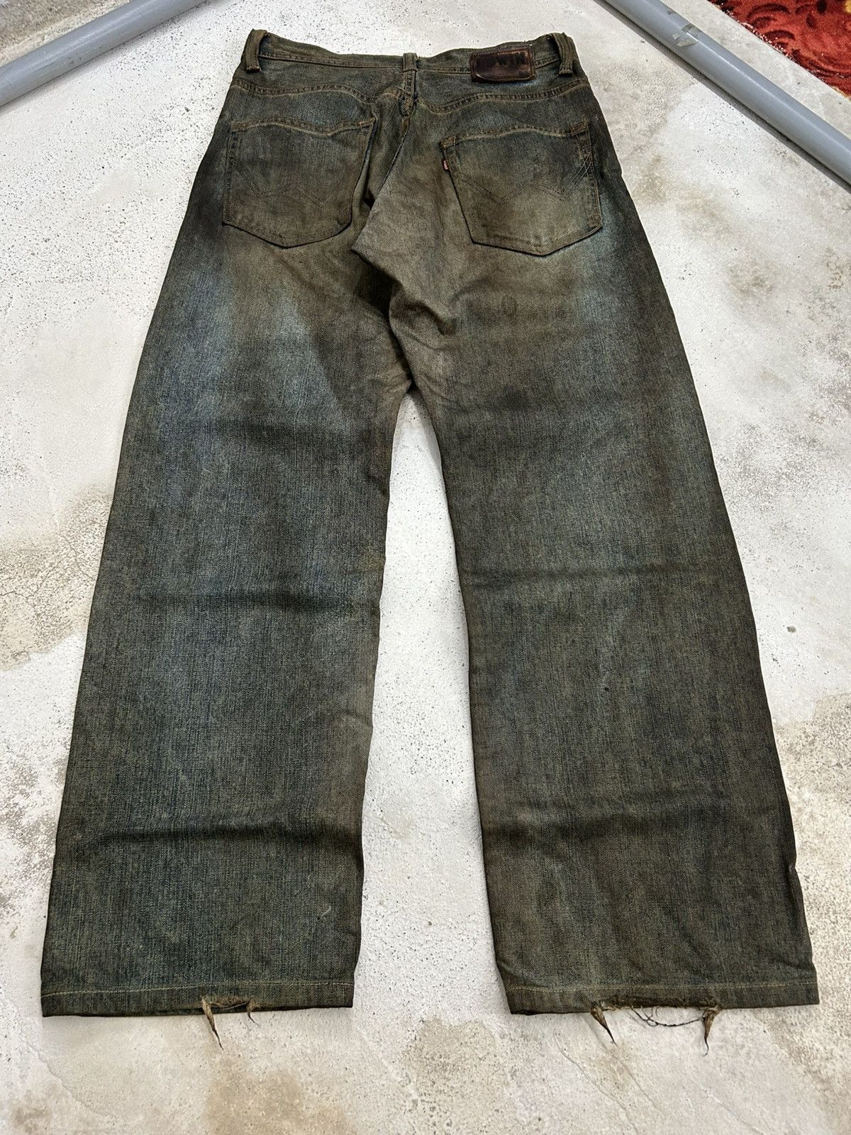 Edwin Vintage Edwin XV Japan Mud Washed Dirty Baggy Distressed Size US 31 - 2 Thumbnail