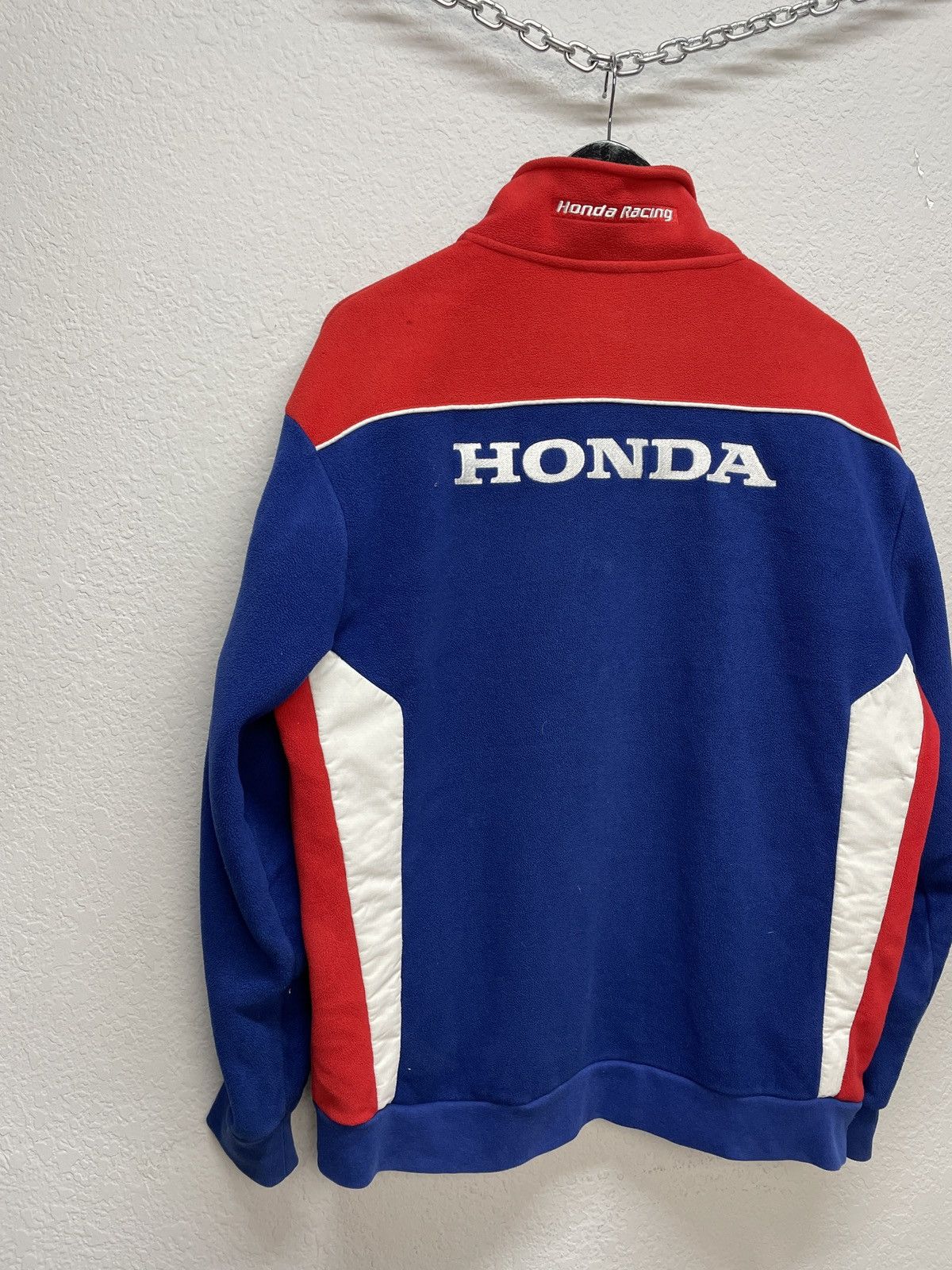 Honda Vintage Y2K Honda Official Racing Teddy Fleece Jacket Size US L / EU 52-54 / 3 - 7 Thumbnail