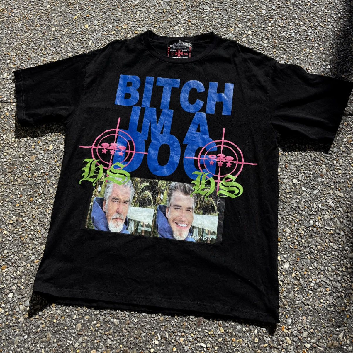 Haunted Starbucks x Cease 2 Exist Im a Dog tee