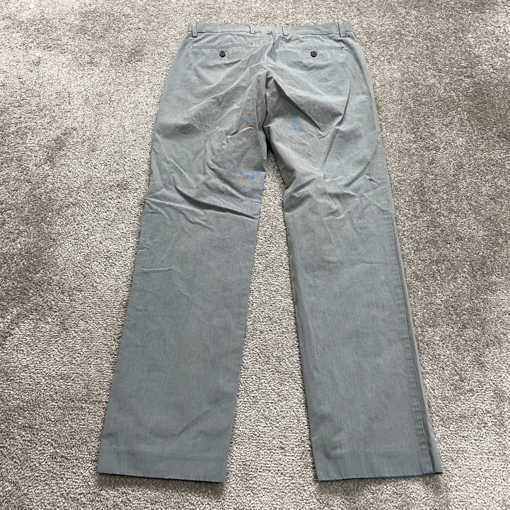 Banana Republic VINTAGE Banana Republic Slim Fit Dress Pants Mens 32x30 Blue Straight Leg Business Workwear Size US 32 / EU 48 - 2 Thumbnail
