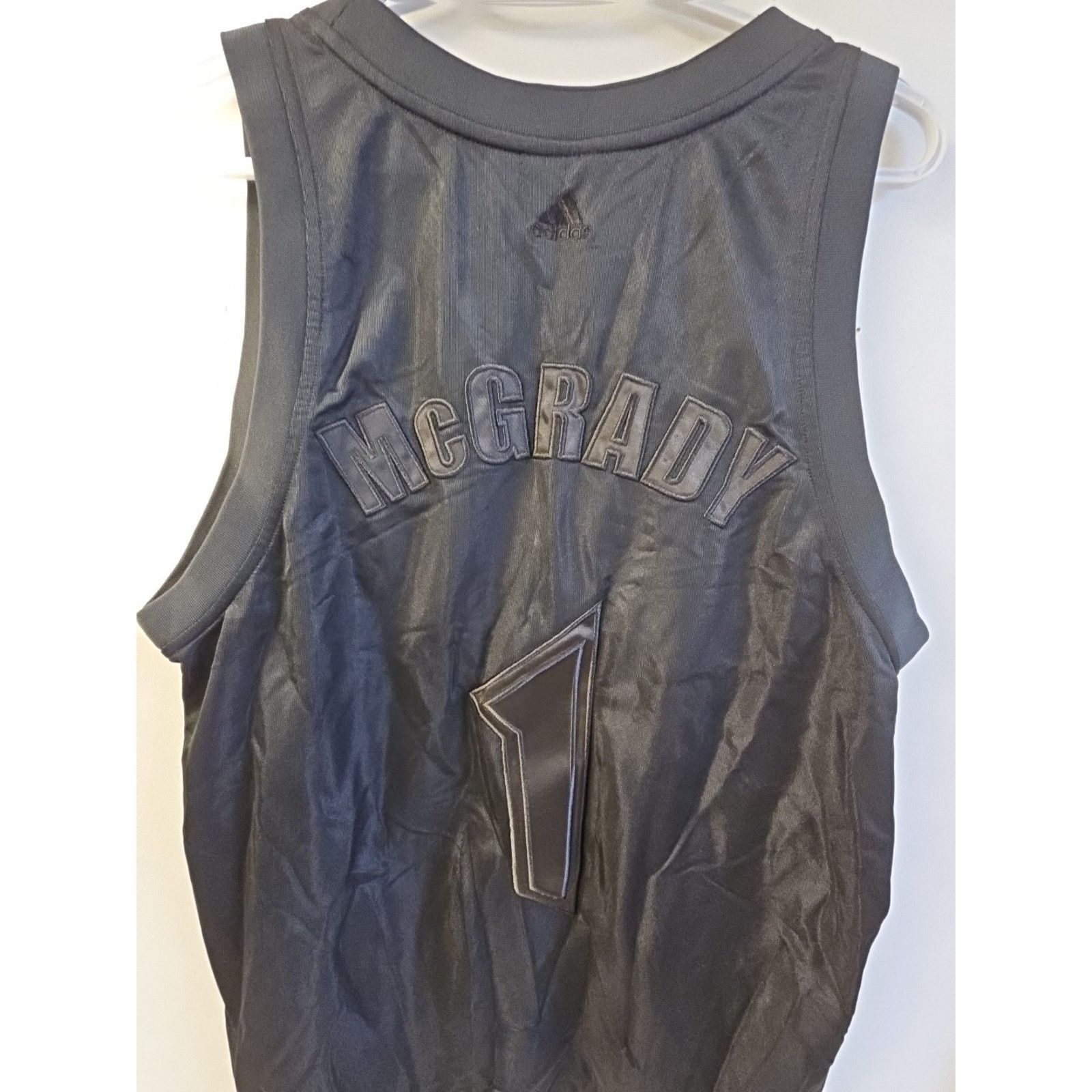 Adidas Adidas Designed Exclusively Tracy McGrady Black Jersey Sz M Size US M / EU 48-50 / 2 - 6 Thumbnail