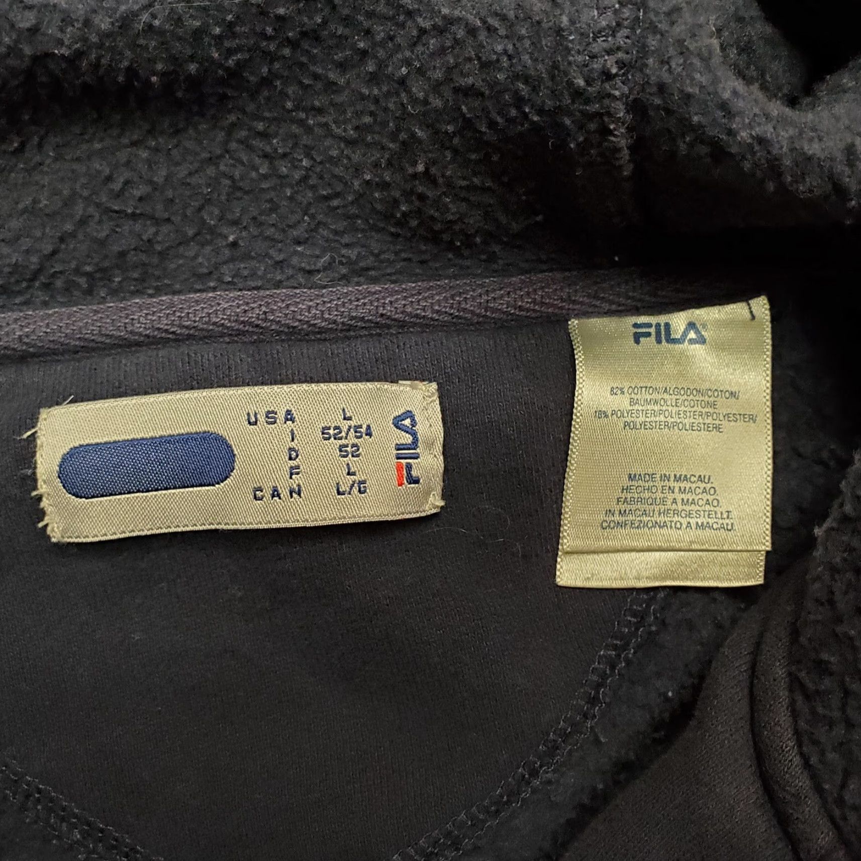 Fila VINTAGE FILA Hoodie Mens L Blue Long Sleeve Hooded Cotton Blend Outdoor Size US L / EU 52-54 / 3 - 5 Thumbnail