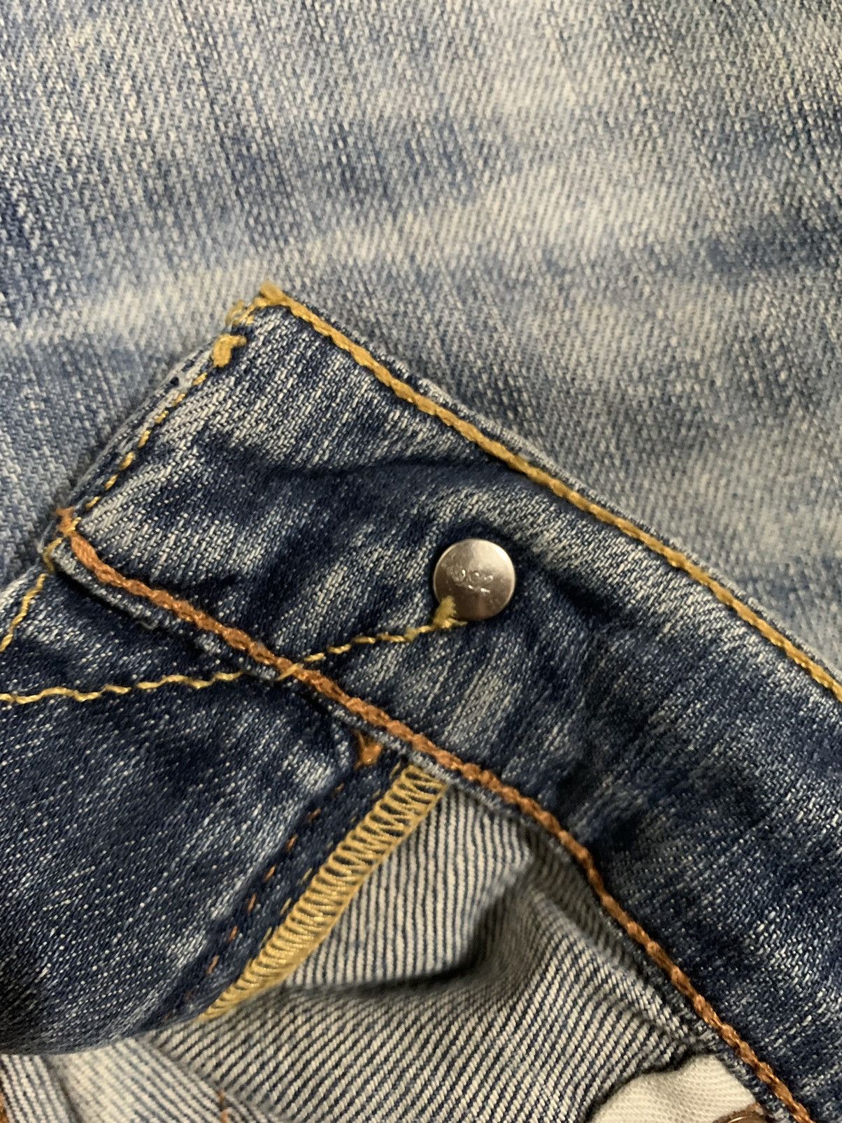 Levi's Vintage Clothing Vintage Y2K Levis 511 Blue Washed Distressed Grunge Jeans Size US 32 / EU 48 - 5 Thumbnail