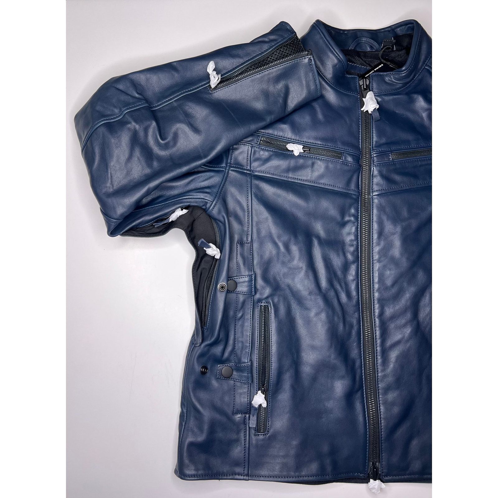 Harley Davidson Harley Davidson Capitol Triple Vent 2.0 Leather Jacket Blue Size US L / EU 52-54 / 3 - 3 Thumbnail