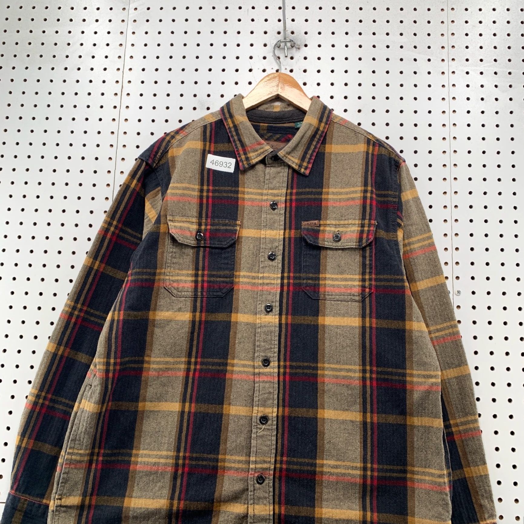 Orvis Orvis Button-Down Shirt Mens XL Brown Plaid Big Bear Heavyweight Long Sleeve Casual Size US XL / EU 56 / 4 - 4 Thumbnail