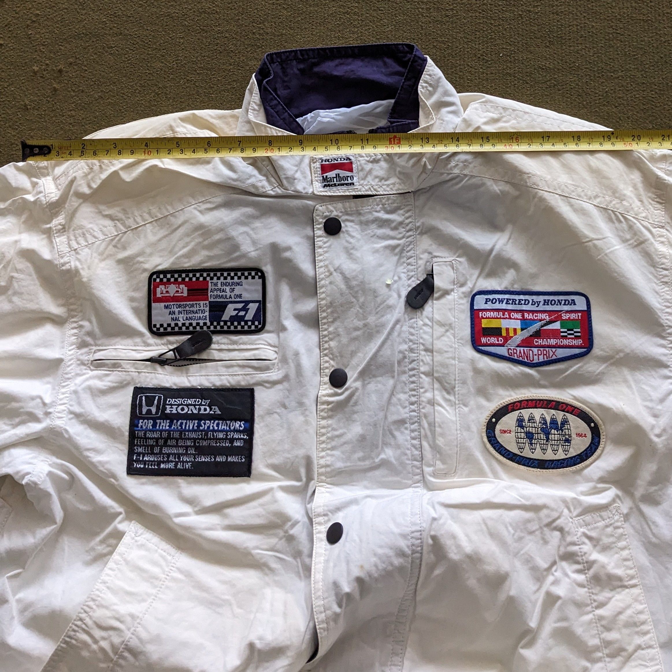 Honda Vintage HONDA x MARLBORO F1 Racing Custom Jacket Size US XL / EU 56 / 4 - 5 Thumbnail