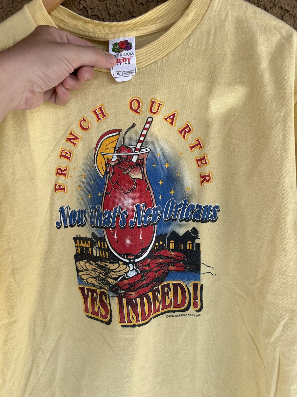 Vintage Yellow French Quarter New Orleans tee Size US XL / EU 56 / 4 - 2 Thumbnail
