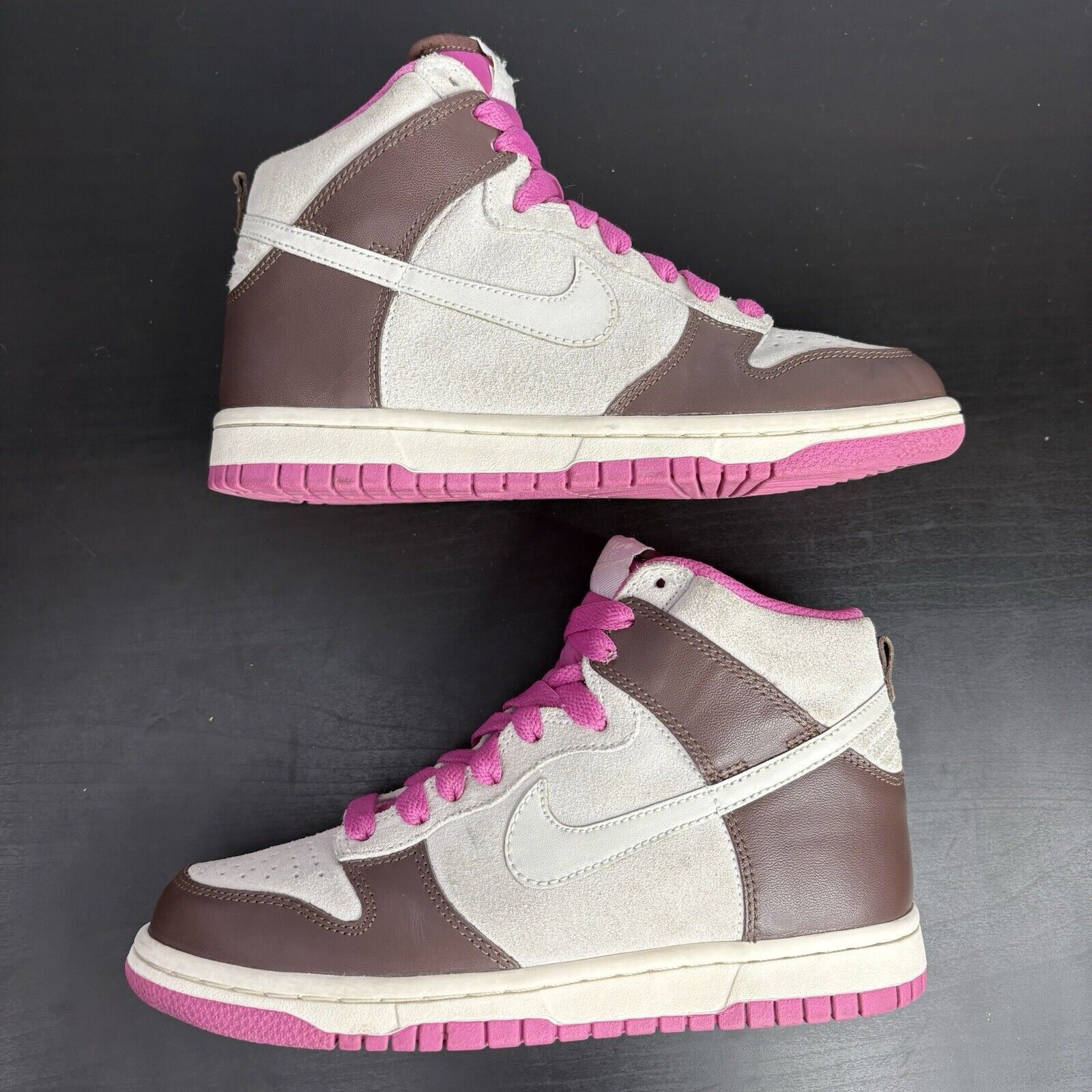 Nike Size 6.5 Women's - Nike Dunk High White Chocolate Pink W Size US 6.5 / IT 36.5 - 3 Thumbnail