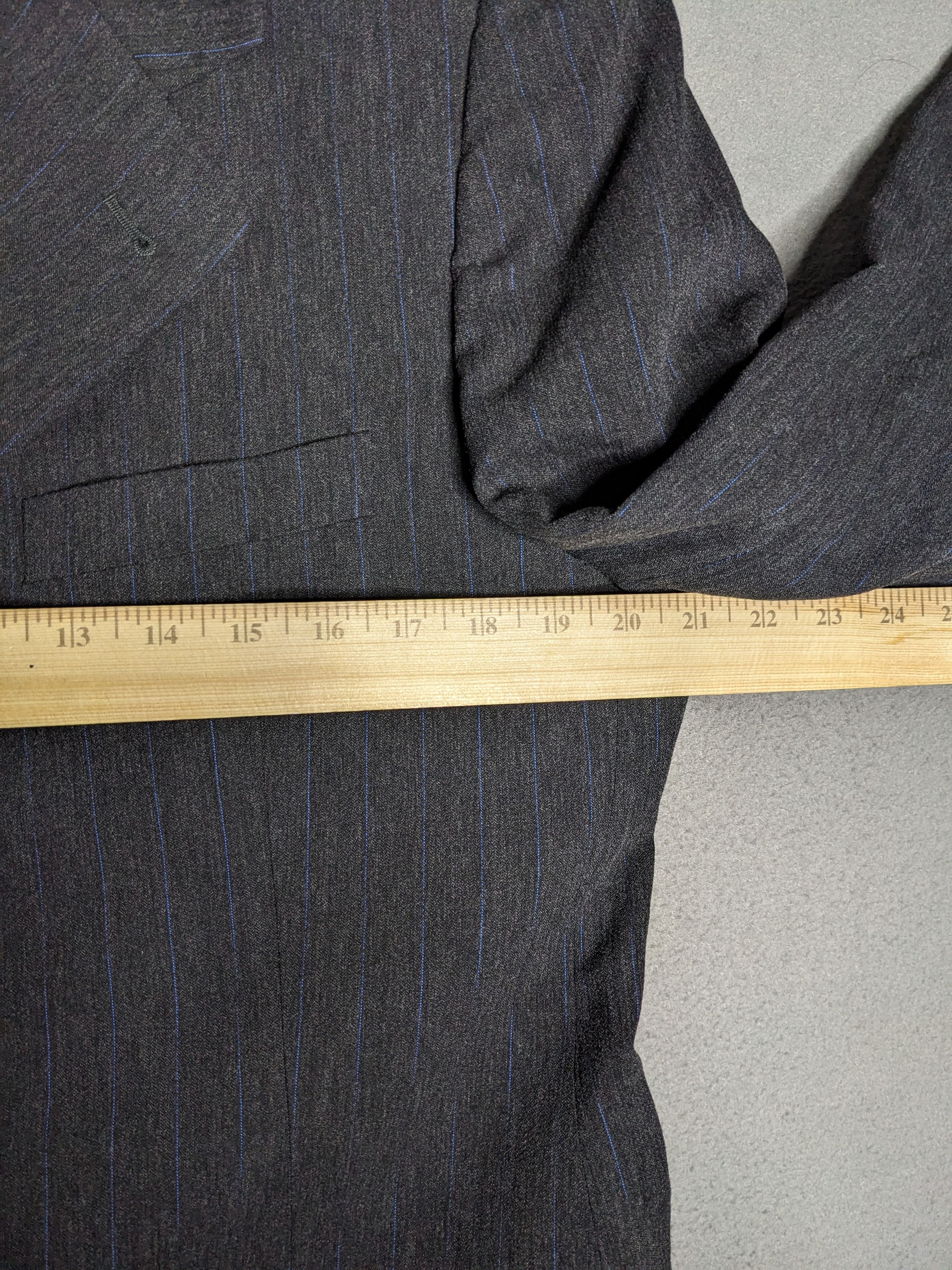 Dolce & Gabbana VTG 90s Dolce Gabbana Pinstripe Blazer Suit Jacket 42R Wool Size 42R - 13 Thumbnail