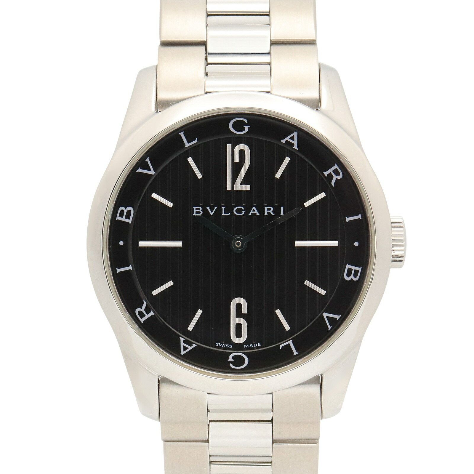 Bvlgari Bvlgari Bvlgari Solo Tempo Stainless Steel Watch Metal Quartz ST37S DUTY FREE for USA Size ONE SIZE - 1 Thumbnail