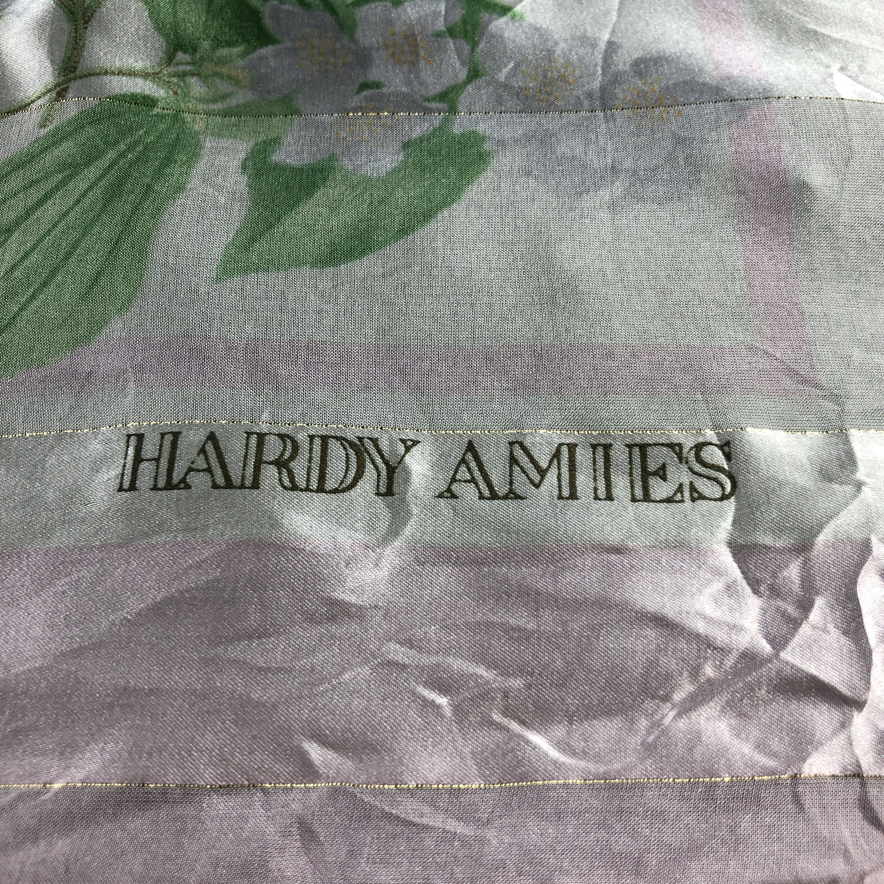 Hardy Amies Hardy Amies Floral Silk Scarf M1355 Size ONE SIZE - 4 Thumbnail