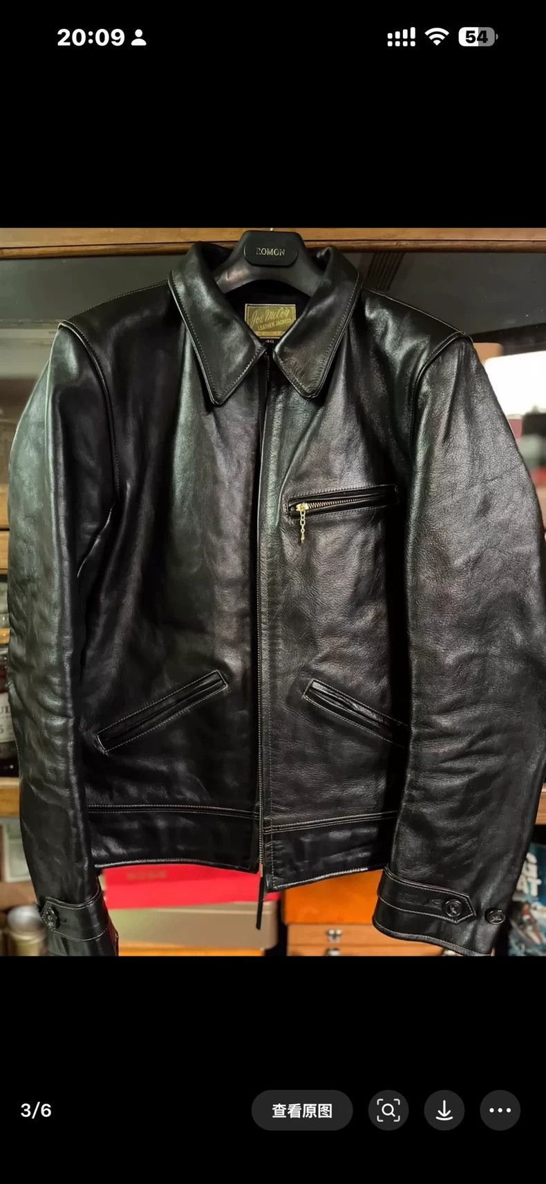 The Real McCoy's The Real McCoy's1940s Joe McCoy's black horsehide leather c Size US M / EU 48-50 / 2 - 2 Thumbnail