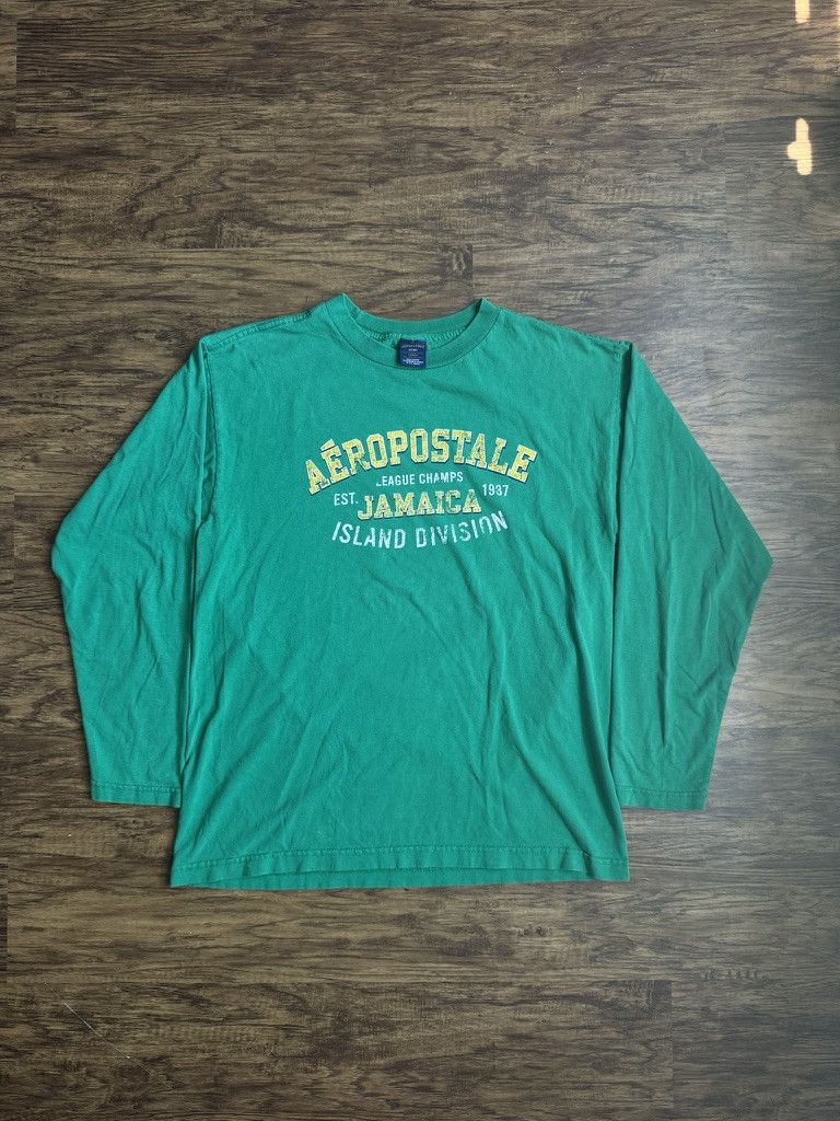 Vintage Y2K Aeropostale Jamaica Long Sleeve T-Shirt Large