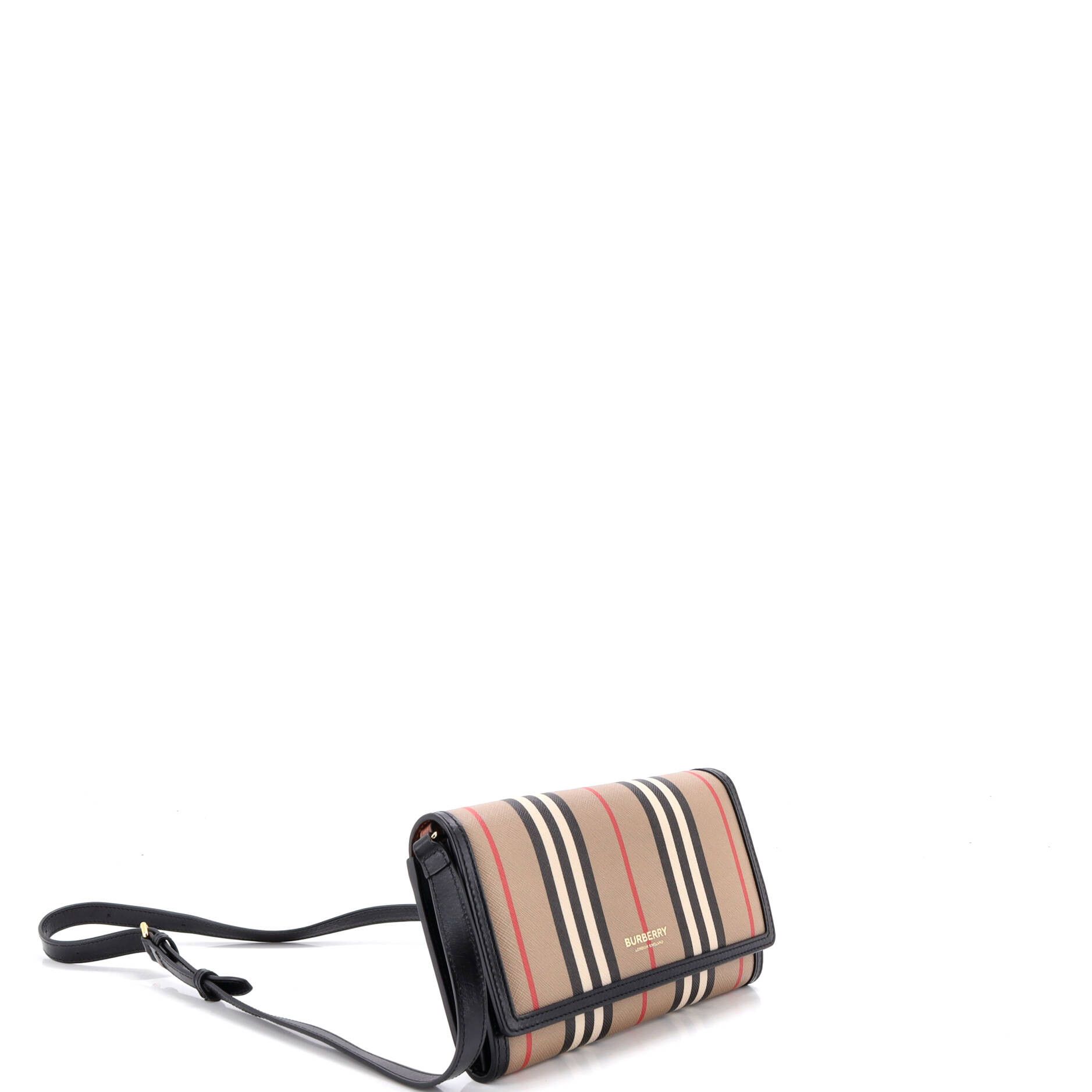 Burberry Hannah wallet on strap icon stripe e-canvas Size ONE SIZE - 1 Thumbnail