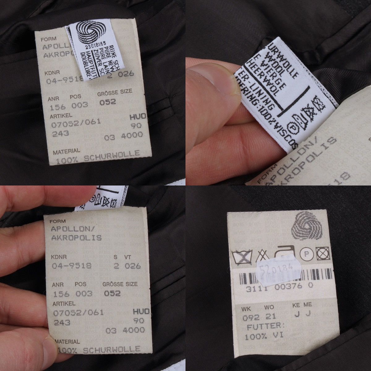 Hugo Boss × Loro Piana × Vintage HUGO BOSS Loro Piana Vintage Apollon Super 110's Wool Blazer Size 52R - 21 Thumbnail