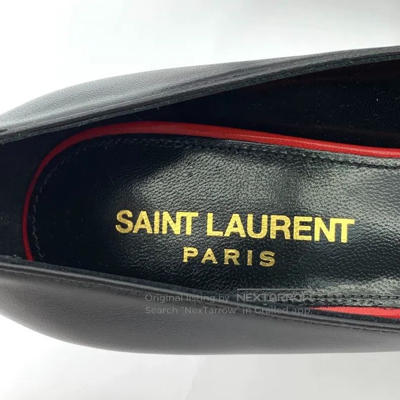 Saint Laurent Paris Saint Laurent Paris Black Leather Pointed Toe High Heel Sh Size US 4 / IT 34 - 8 Thumbnail