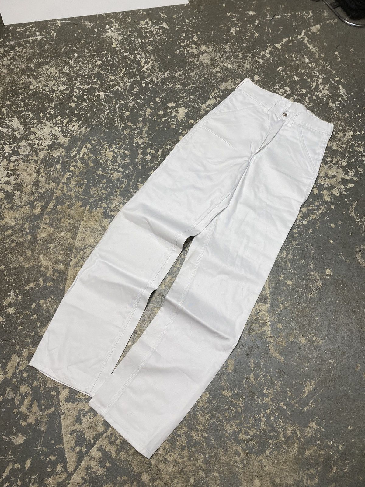Carhartt × Vintage Vintage Stone Cutter Carpenter Painter Pants White Baggy New Size US 29 - 8 Thumbnail