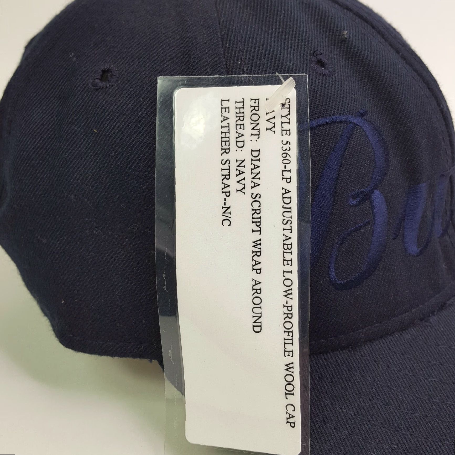 Vintage VTG Butler University Script Navy Blue Snapback Adjustable Hat Baseball Cap Size ONE SIZE - 5 Thumbnail