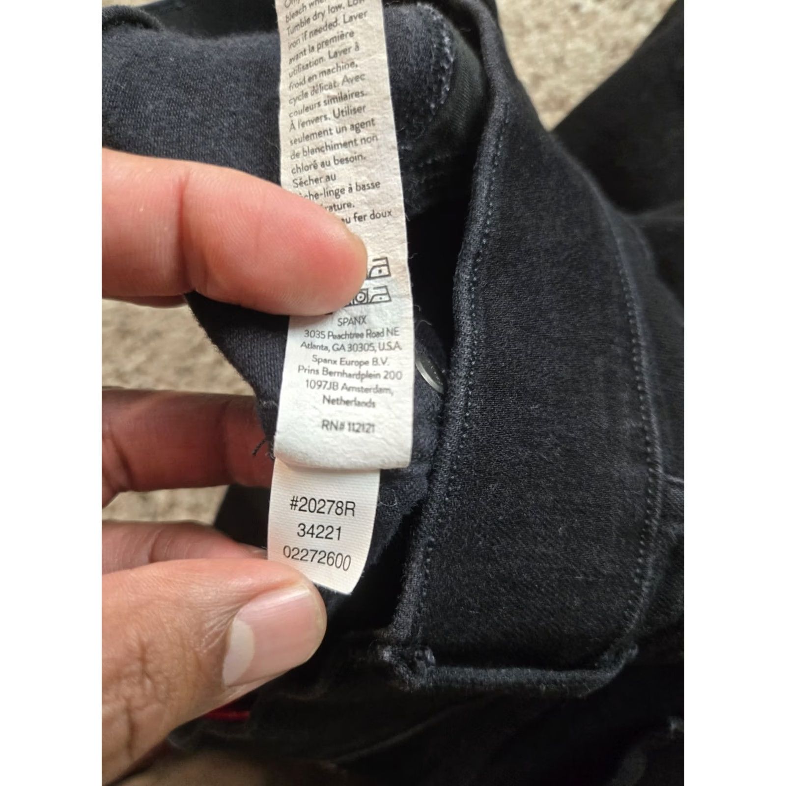 Spanx Spanx Skinny Ankle Jeans Womens Large Black Stretch Denim Jeggings Pull On Slim 5-Pocket Logo Zipper Daywear Casual US Theme Mens? Ladies? Size 24" / US 00 / IT 34 - 6 Thumbnail