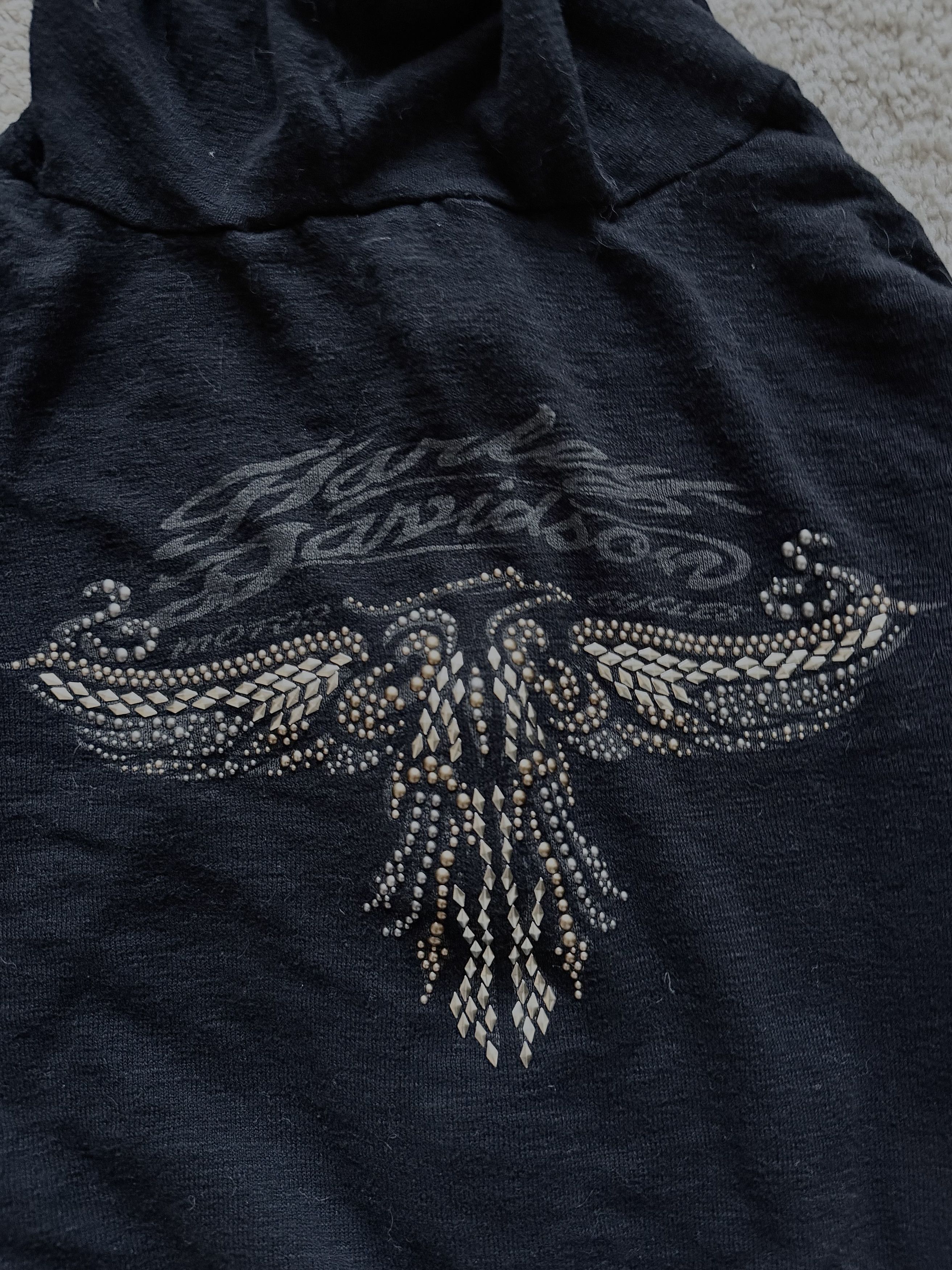 Harley Davidson Harley Davidson Bedazzled Hoodie Size XL / US 12-14 / IT 48-50 - 3 Thumbnail