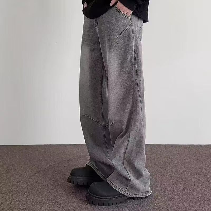 Vintage Men's street washed vintage straight jeans y2k Size US 32 / EU 48 - 2 Thumbnail