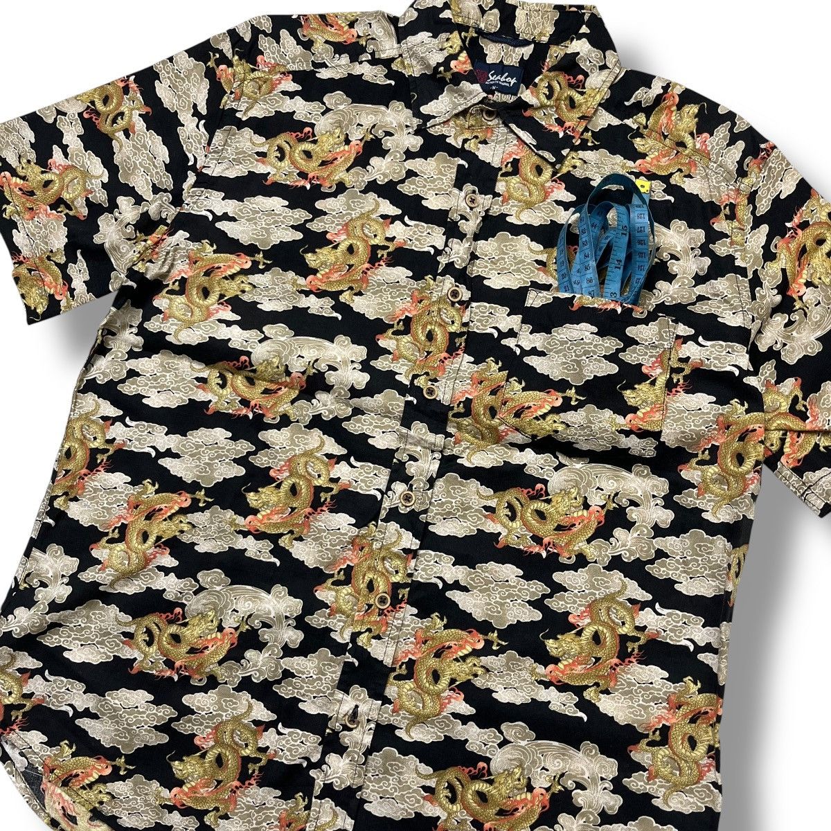 Designer × Japanese Brand Vintage Seahop Flying Dragon pattern button ups shirt Size US M / EU 48-50 / 2 - 4 Thumbnail